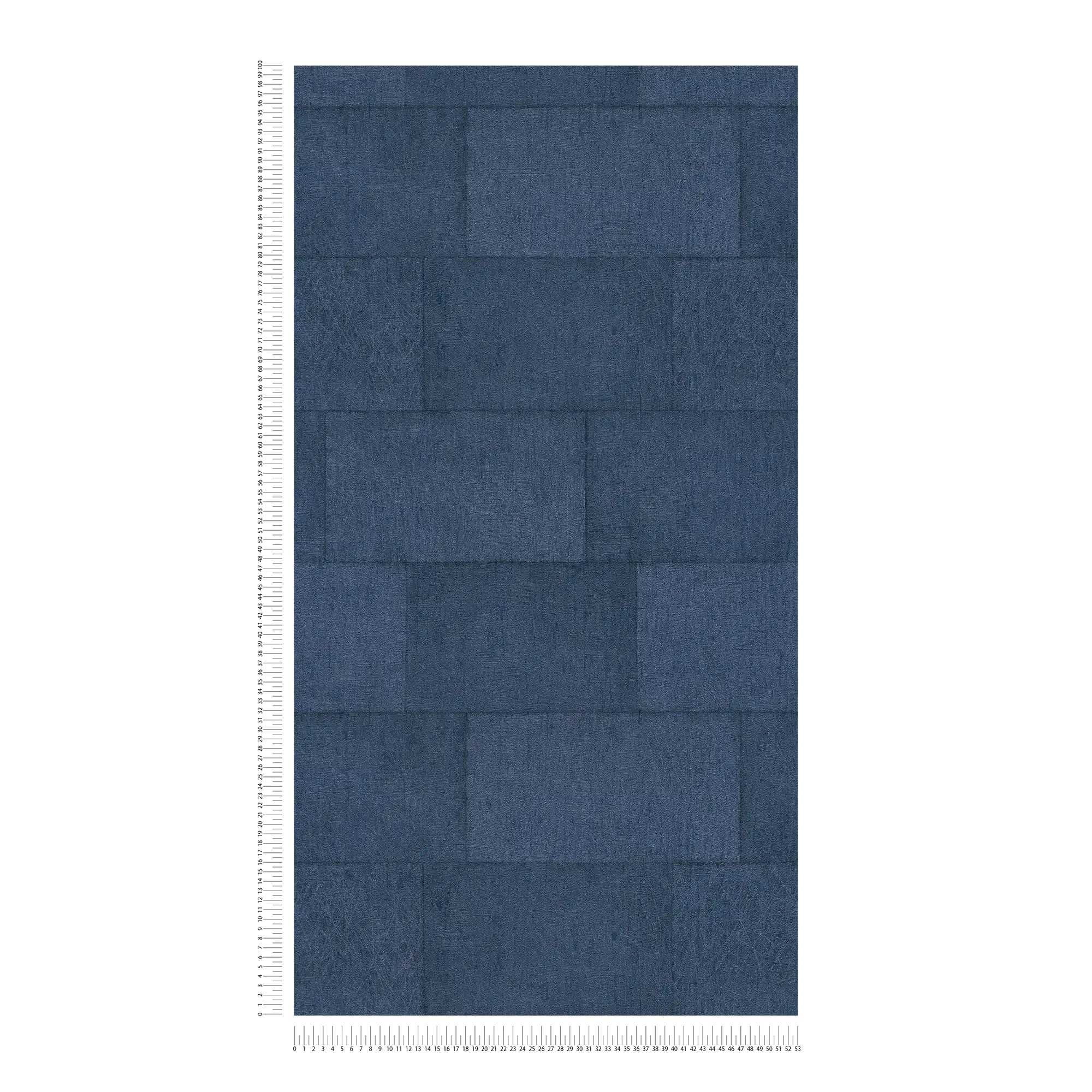             Stein Tapete Dunkelblau mit Glanzeffekt – Blau
        