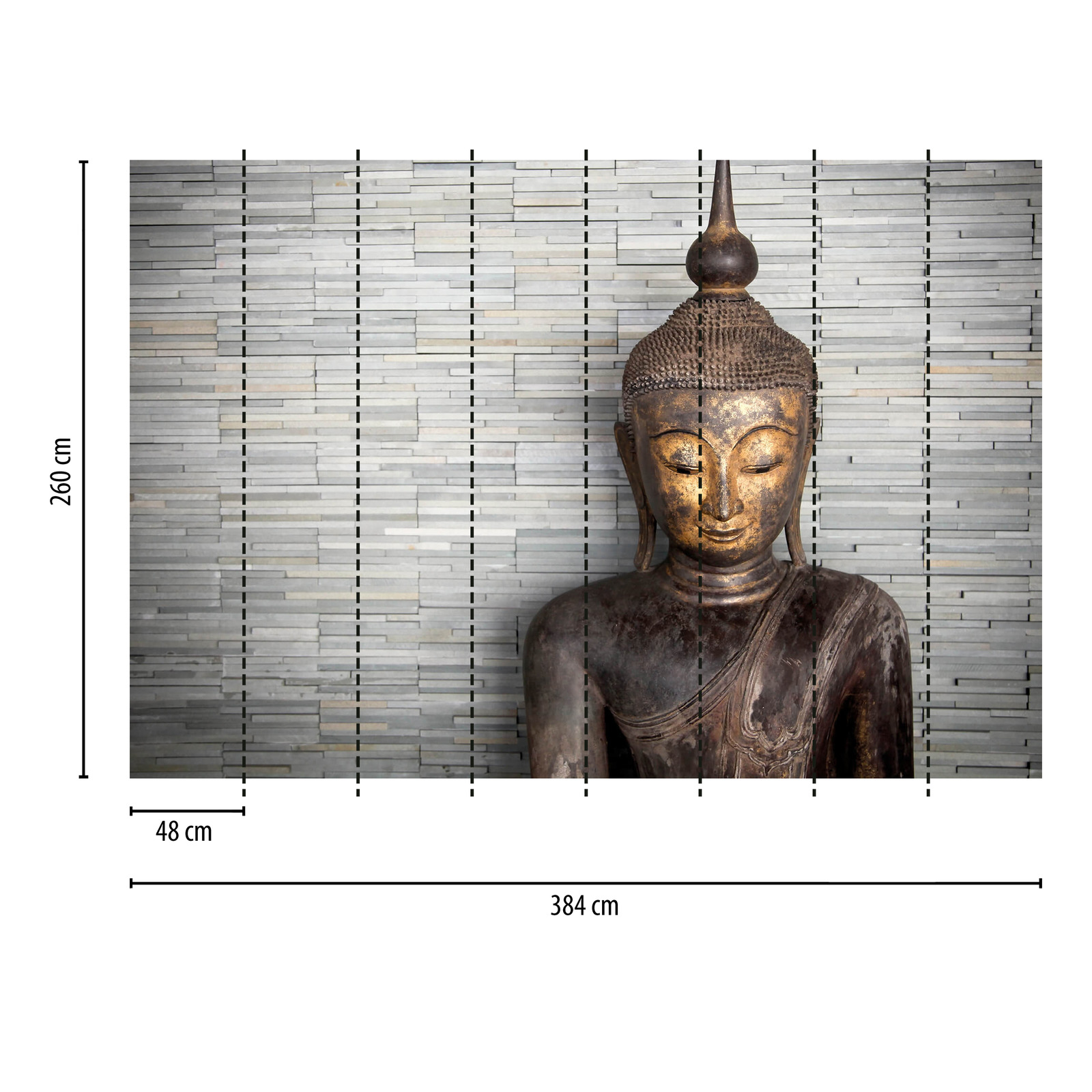             Fototapete Buddha mit schlichten Farben
        