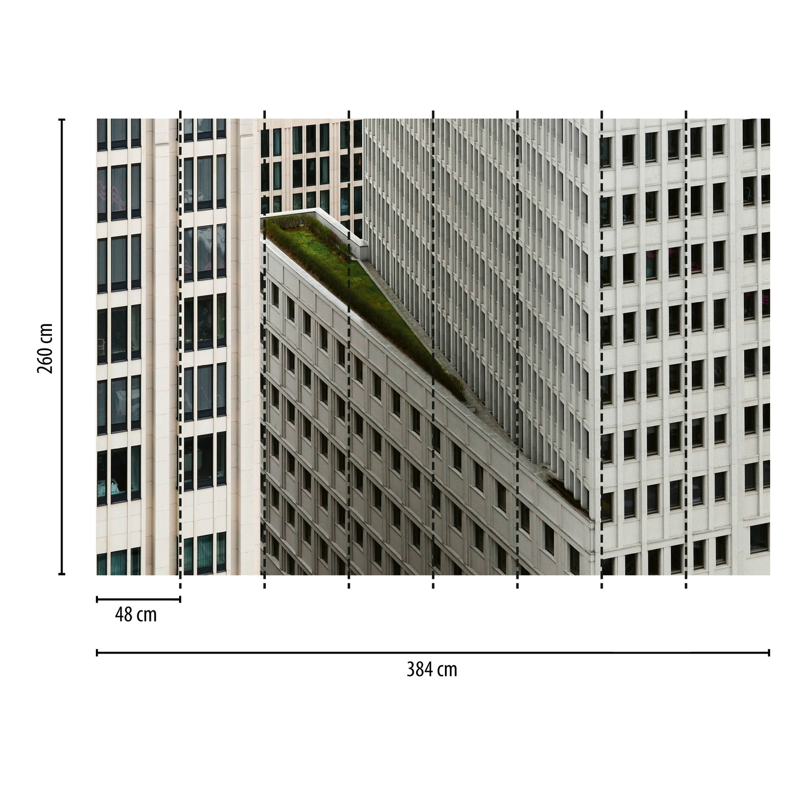             Fototapete Architektur Gebäude – Grau, Weiß, Schwarz
        