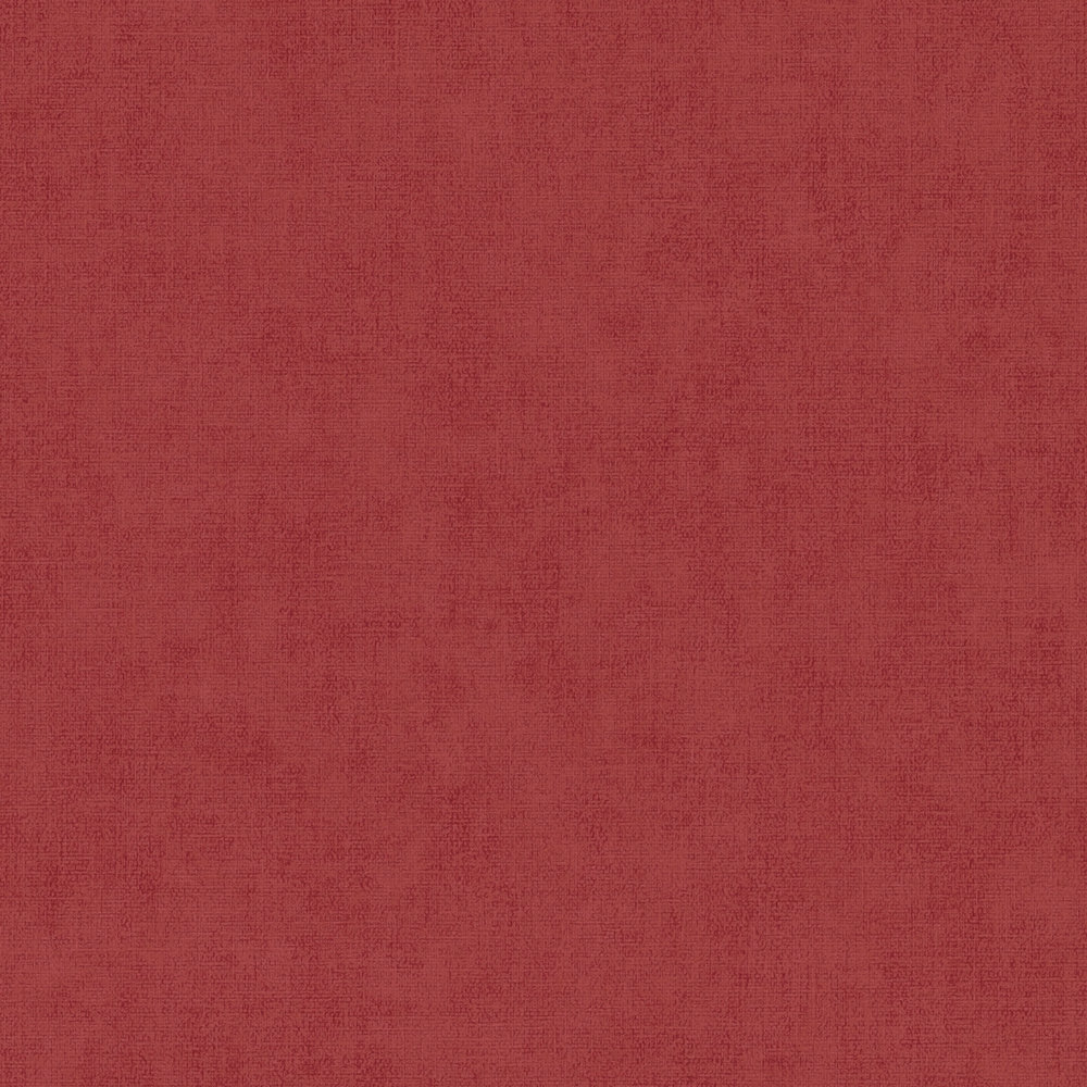             Leinenoptik Vliestapete mit dezentem Muster - Rot
        