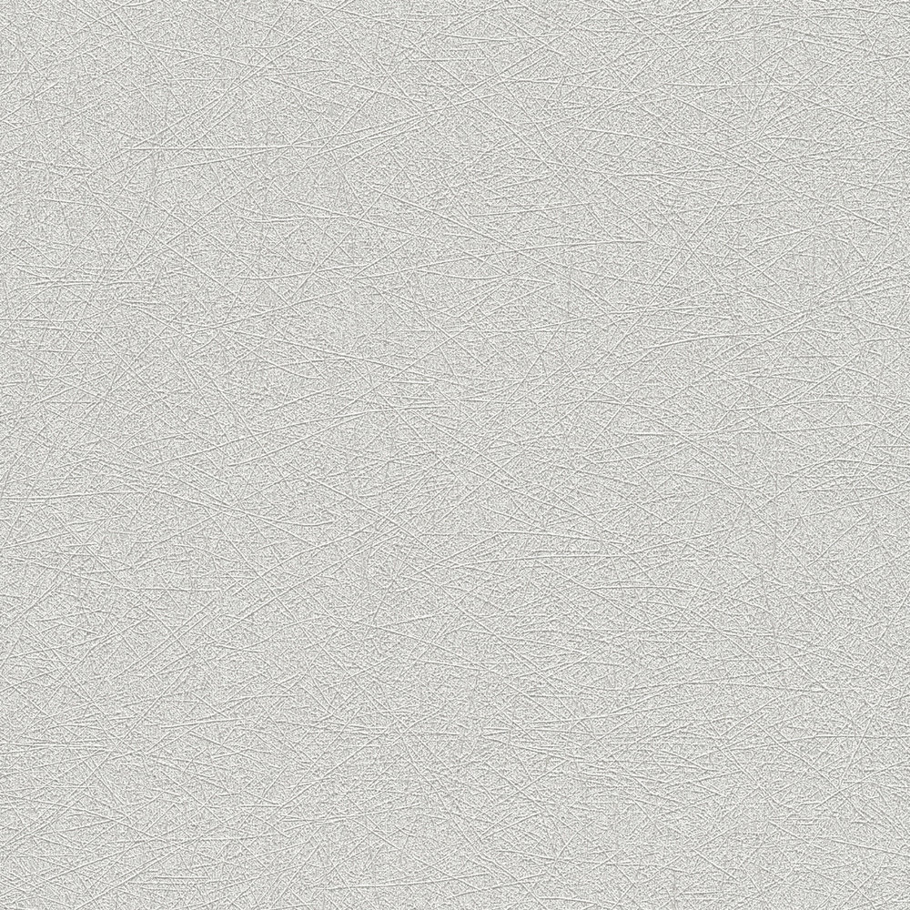             Vliestapete einfarbig mit Faser Strukturmuster – Grau, Silber
        