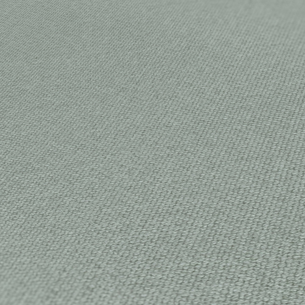             Textiloptik Tapete Vlies mit Struktureffekt, einfarbig – Grün
        