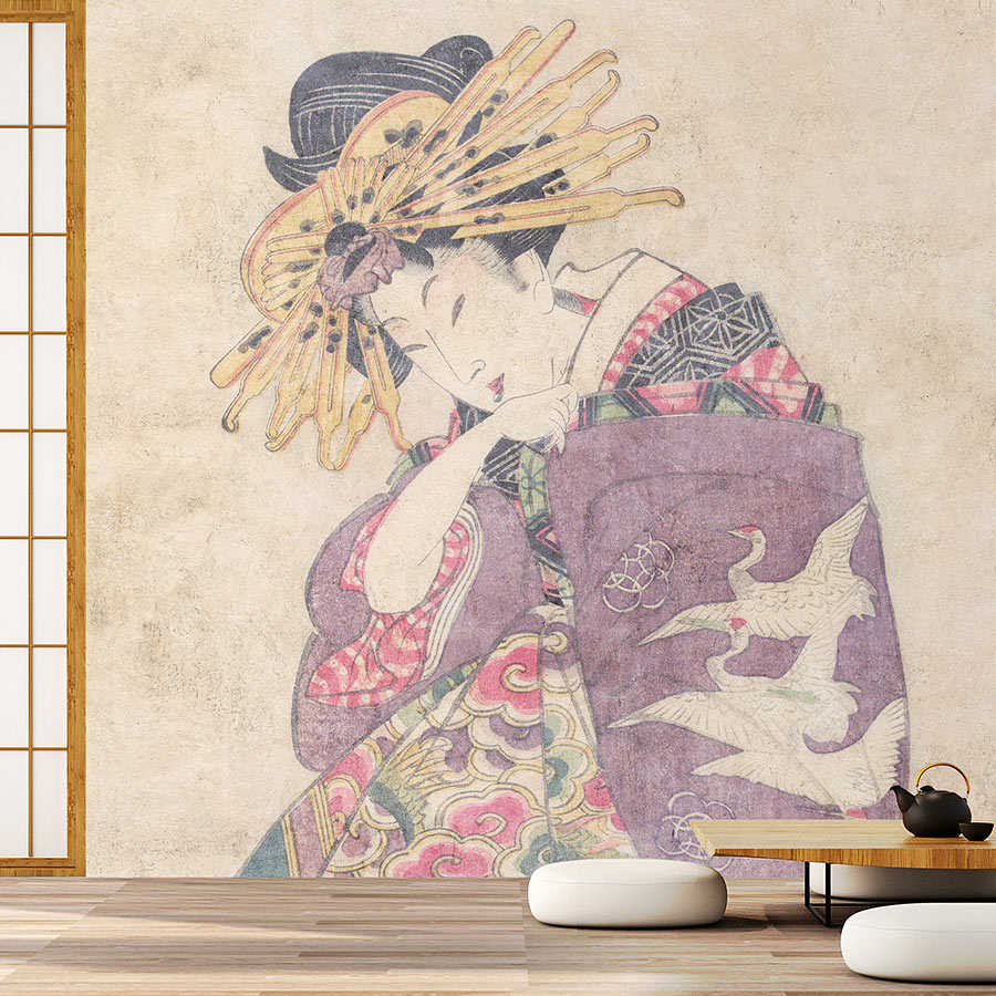 Osaka 1 – Kunstdruck Fototapete Asian Dekor im Vintage Stil

