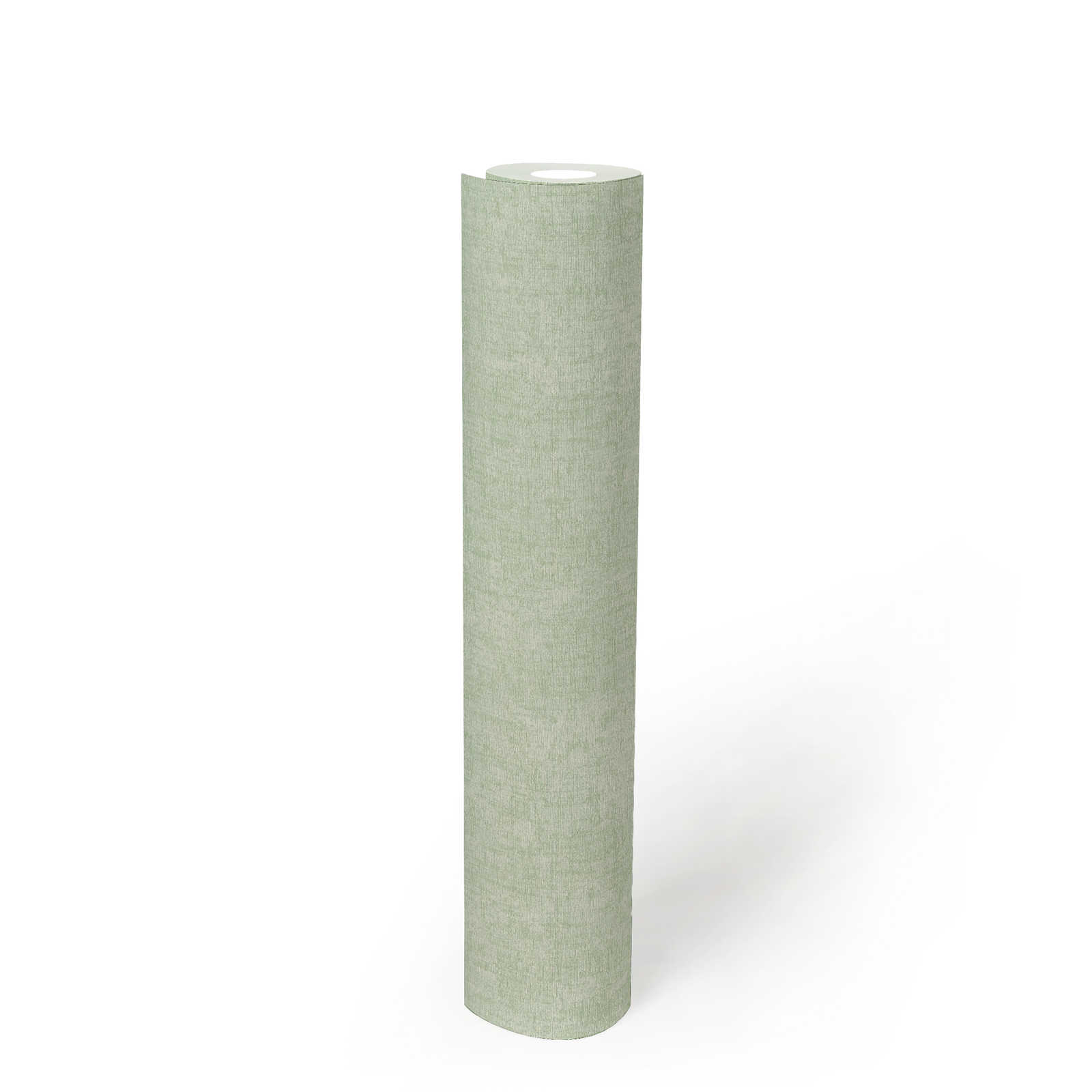             Mintgrüne Tapete einfarbig mit Strukturdetails – Grün
        