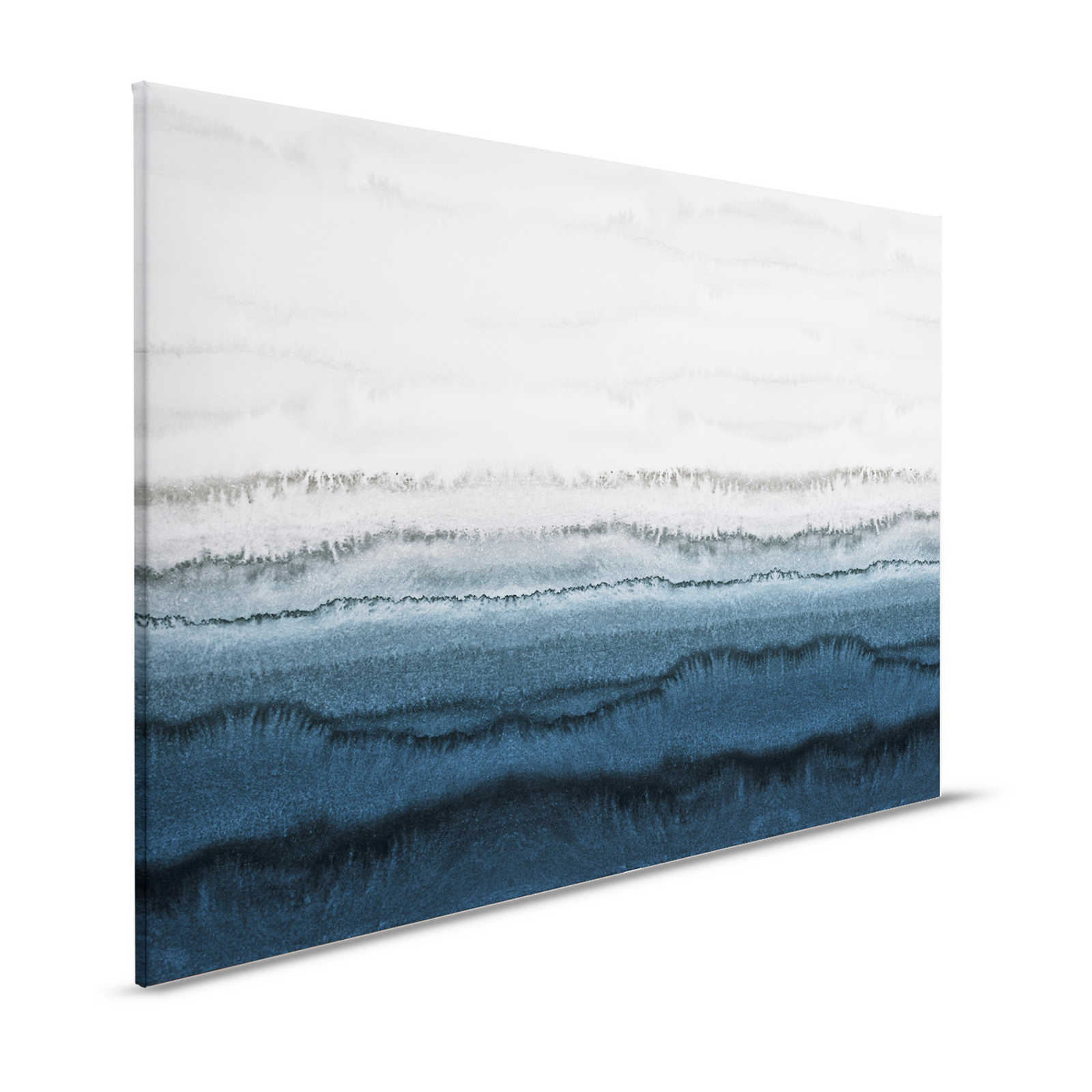 Leinwandbild Gezeiten im minimalistischen Aquarell Stil – 1,20 m x 0,80 m
