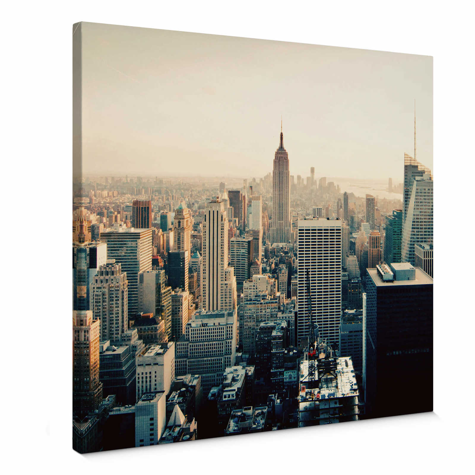 Quadratisches Leinwandbild Skyline New York – 0,50 m x 0,50 m
