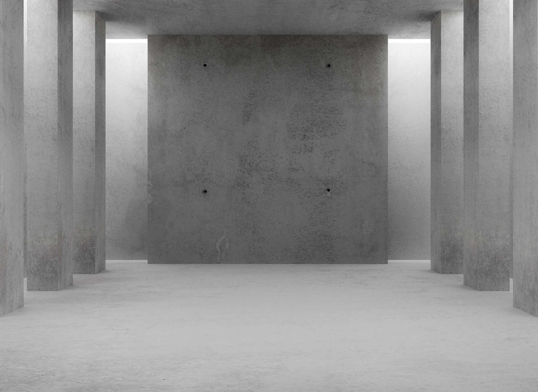             Fototapete mit einem 3D Beton Raum – Grau
        