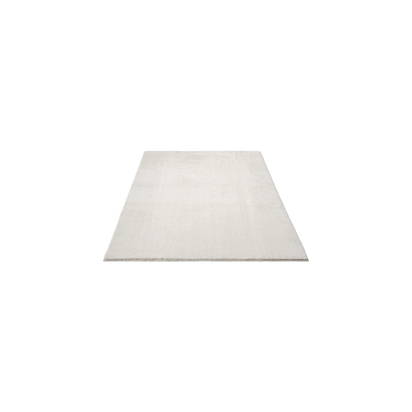 Modischer Hochflor Teppich in Creme – 170 x 120 cm
