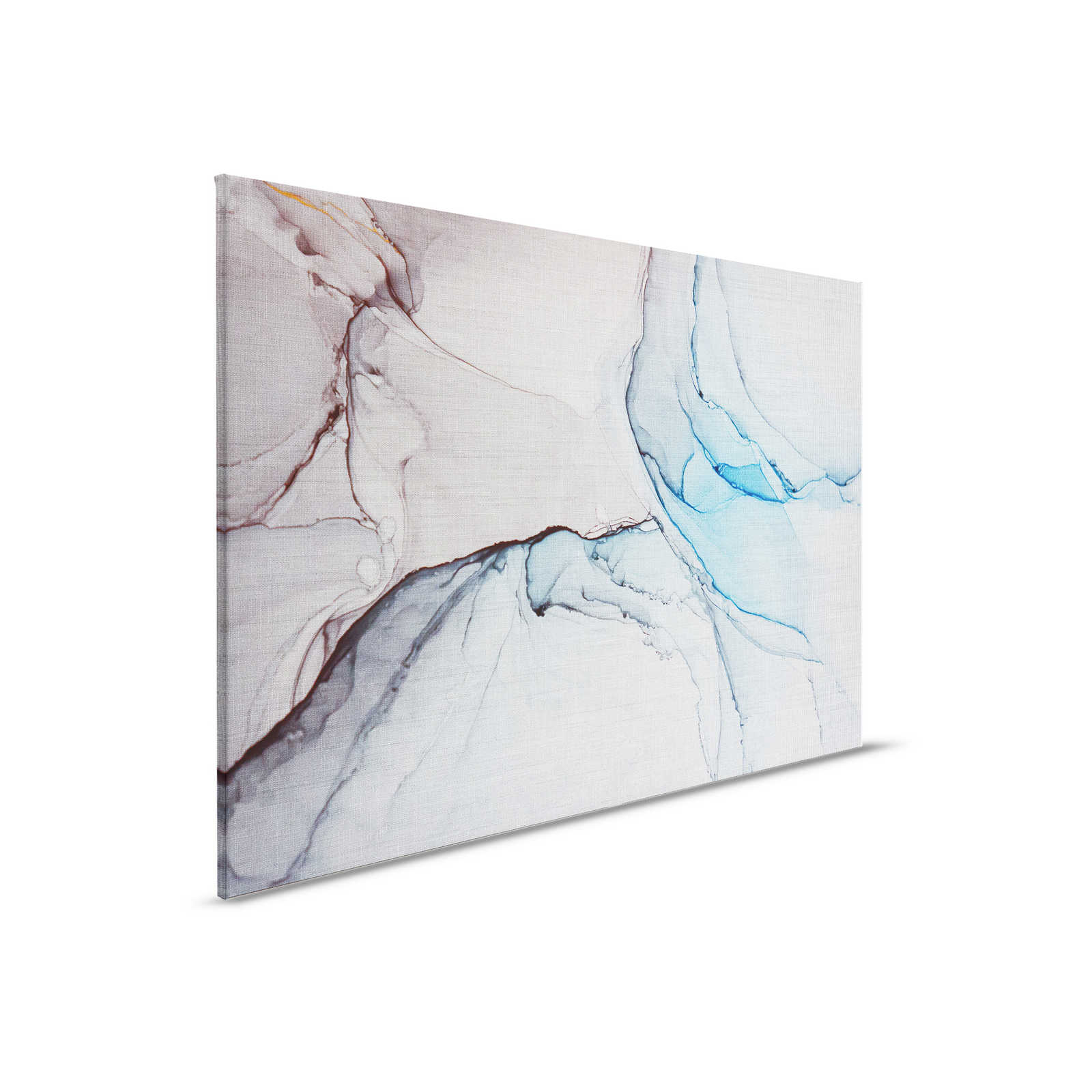 Leinwandbild mit Marmor-Muster aus Leinenoptik – 0,90 m x 0,60 m
