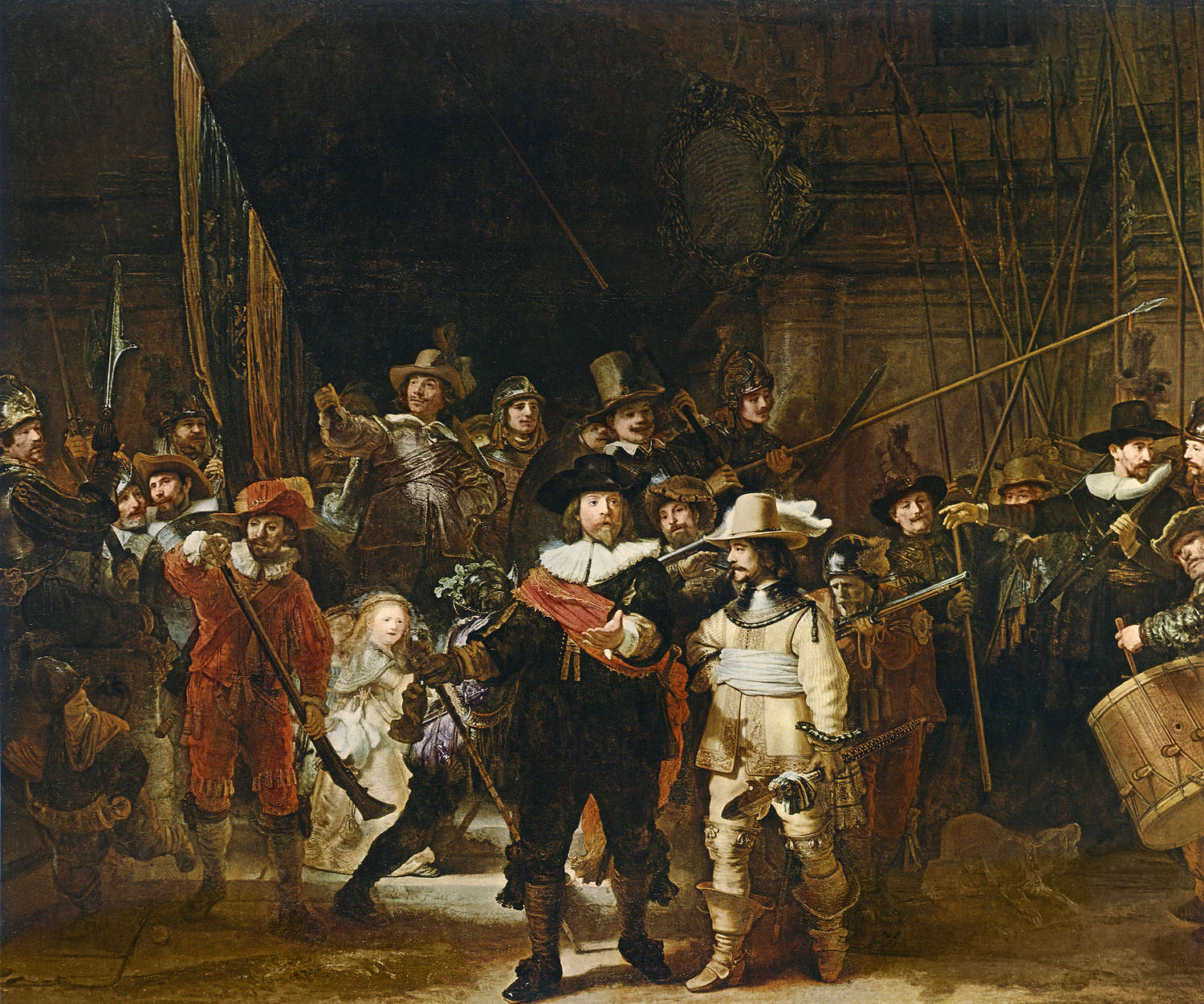             Fototapete "Die Nachtwache" von Rembrandt van Rijn
        
