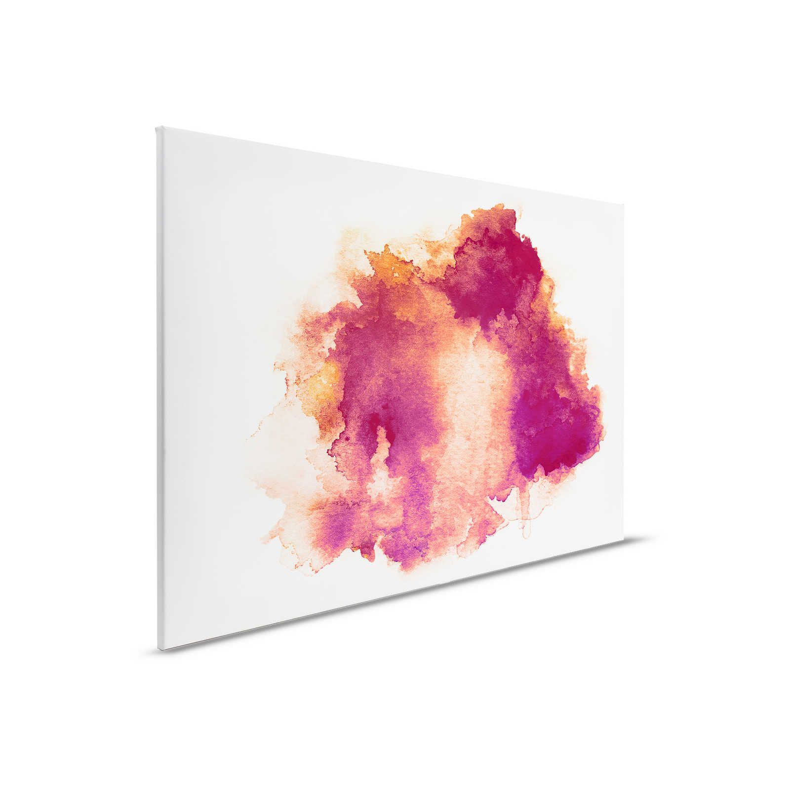         Leinwandbild Aquarell Fleck Rot mit Farbverlauf – 0,90 m x 0,60 m
    