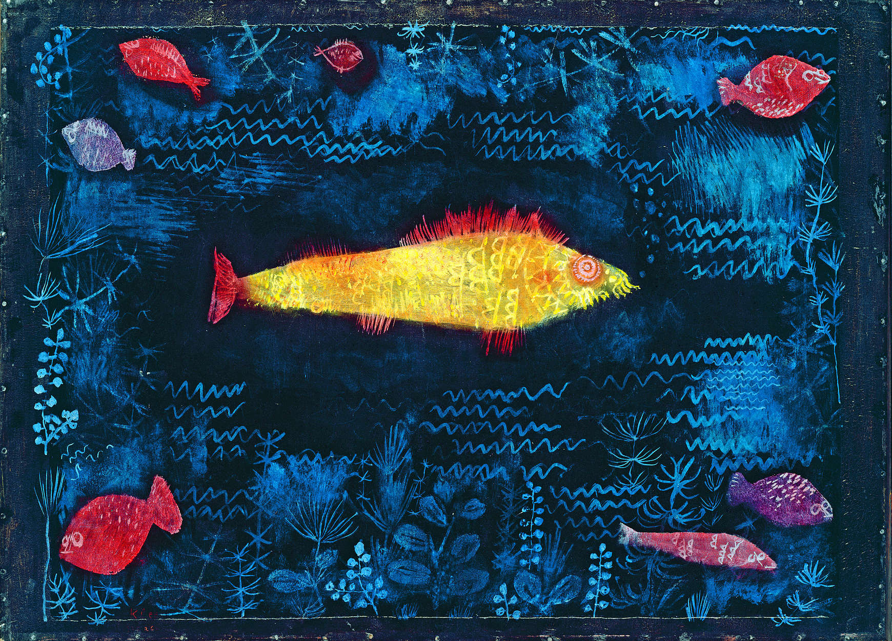             Fototapete "Der Goldfisch" von Paul Klee
        