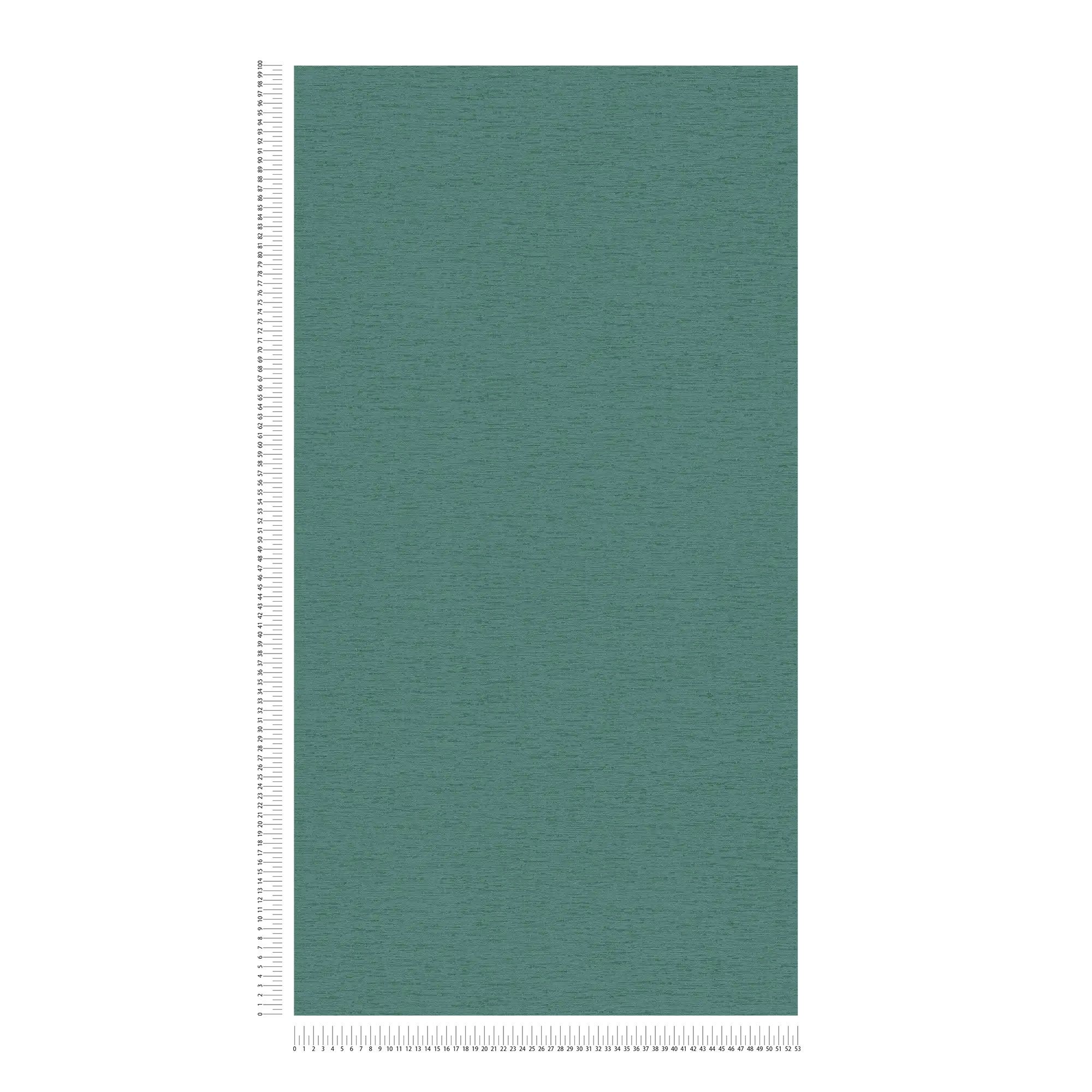             Einfarbige Vliestapete mit Gewebestruktur, matt – Petrol, Grün
        