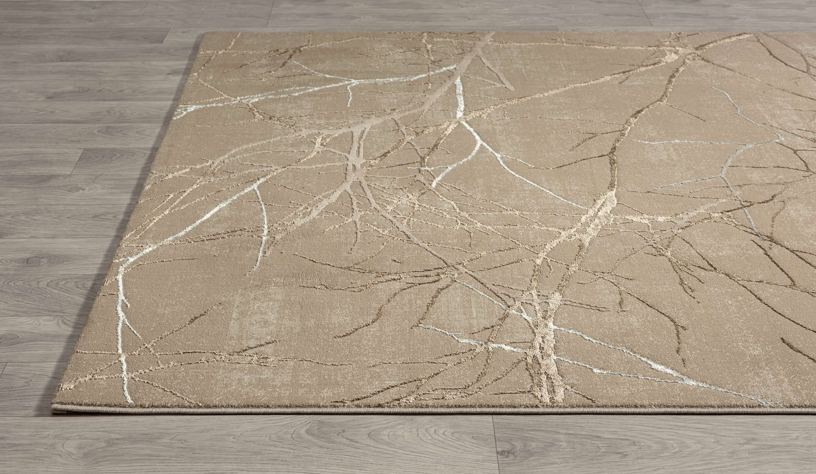             Hochflor Teppich in zarten Beige – 170 x 120 cm
        