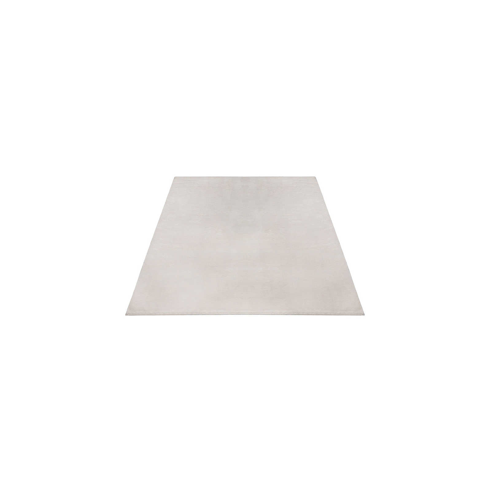 Kuschelweicher Hochflor Teppich in leichtem Beige – 150 x 80 cm

