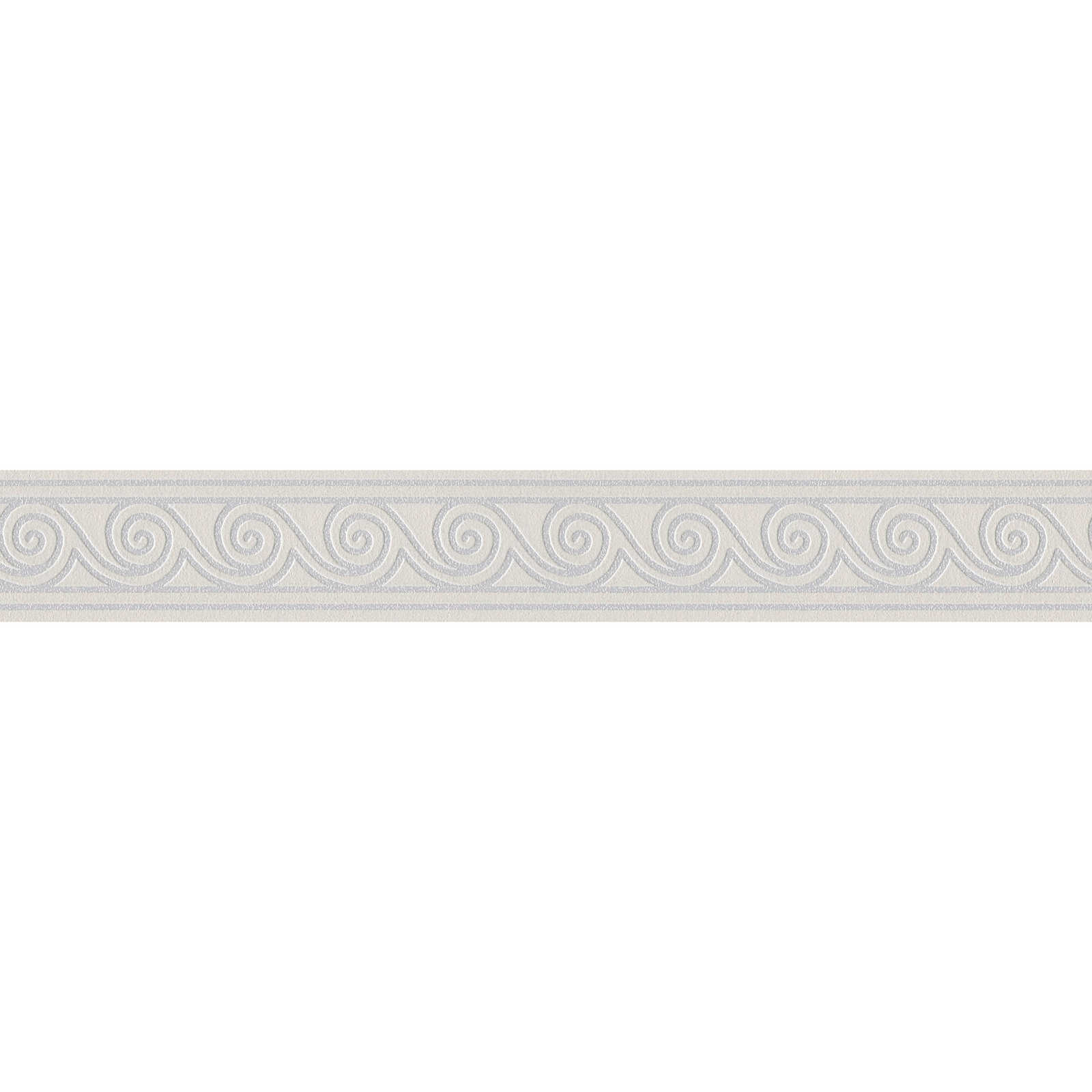         Tapeten Bordüre mit geschwungenem Linienmuster – Grau, Silber
    