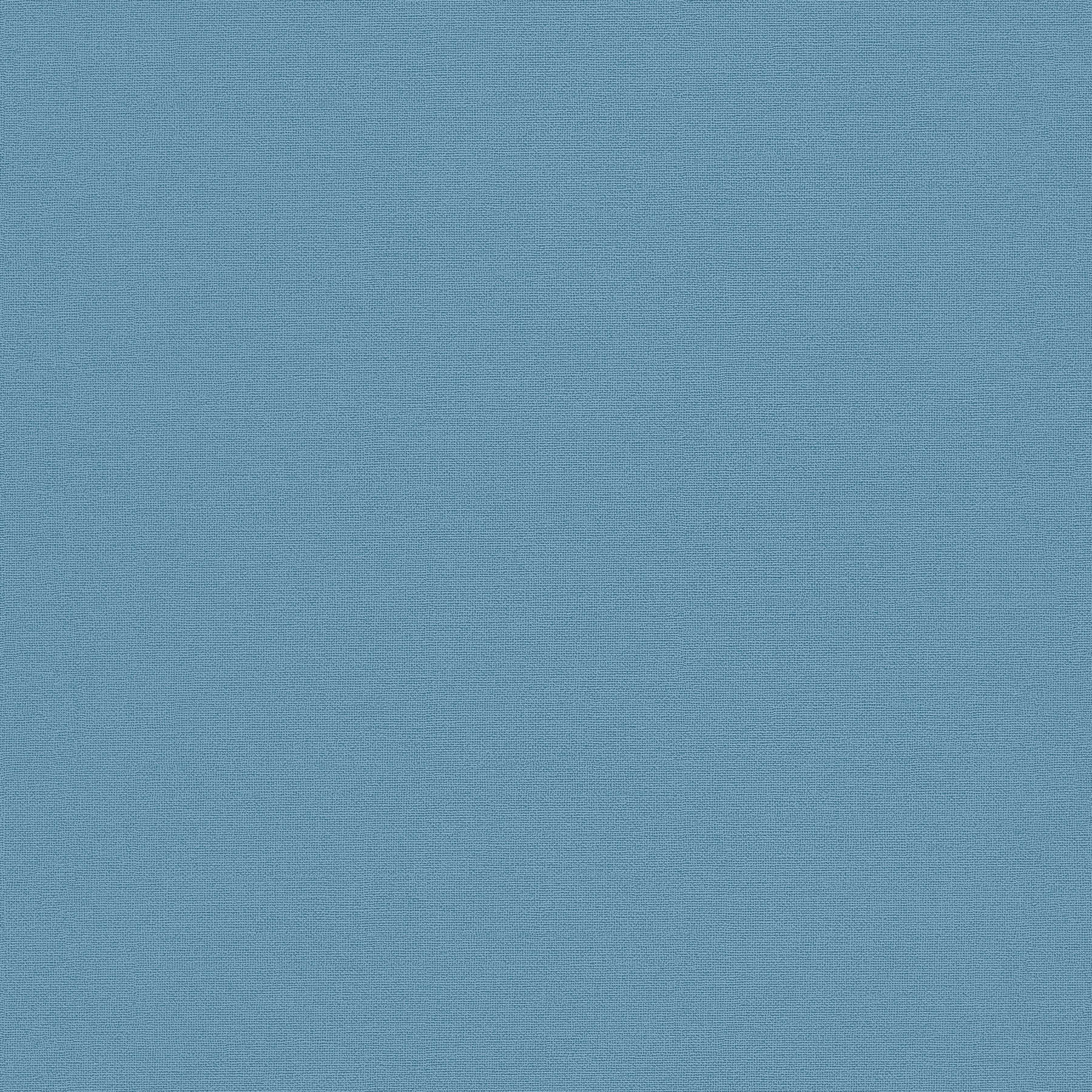 Leineoptik Tapete Brilliantblau unifarben Blau im Scandi Style
