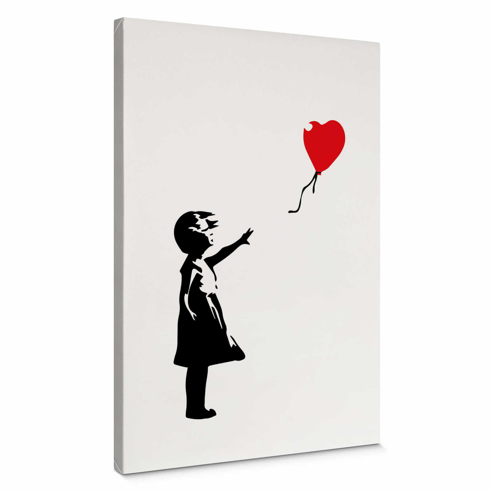         Leinwandbild "Mädchen mit rotem Luftballon" von Banksy – 0,50 m x 0,70 m
    