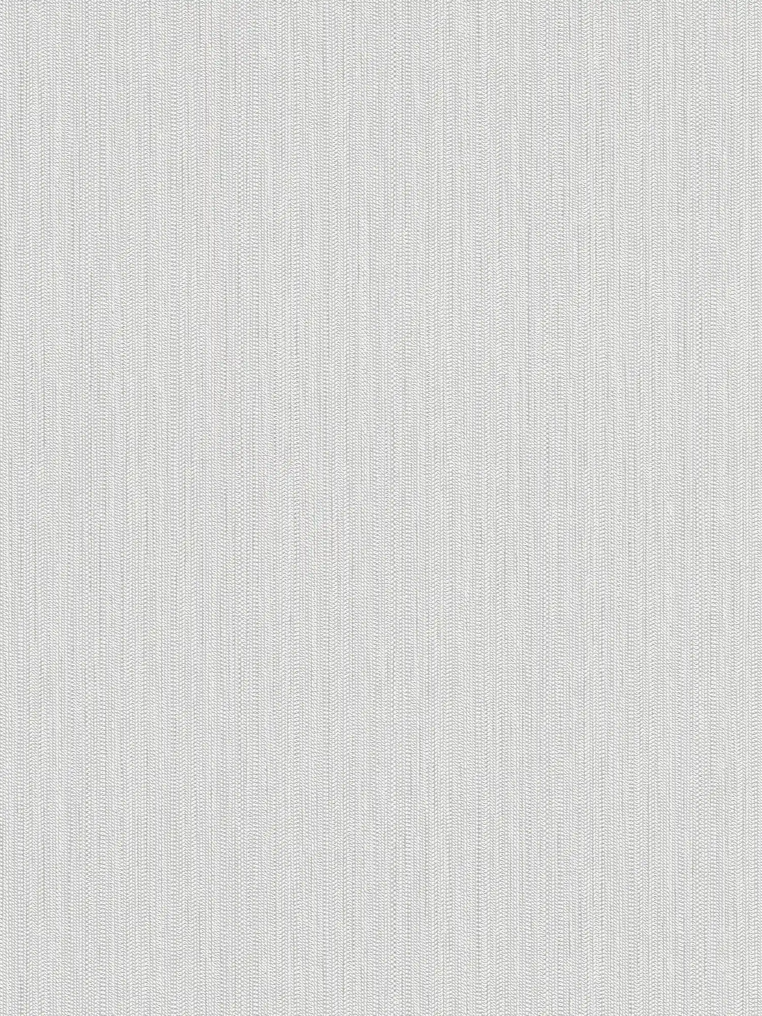 Vliestapete mit Zopf Gewebe Struktur – Weiß, Hellgrau
