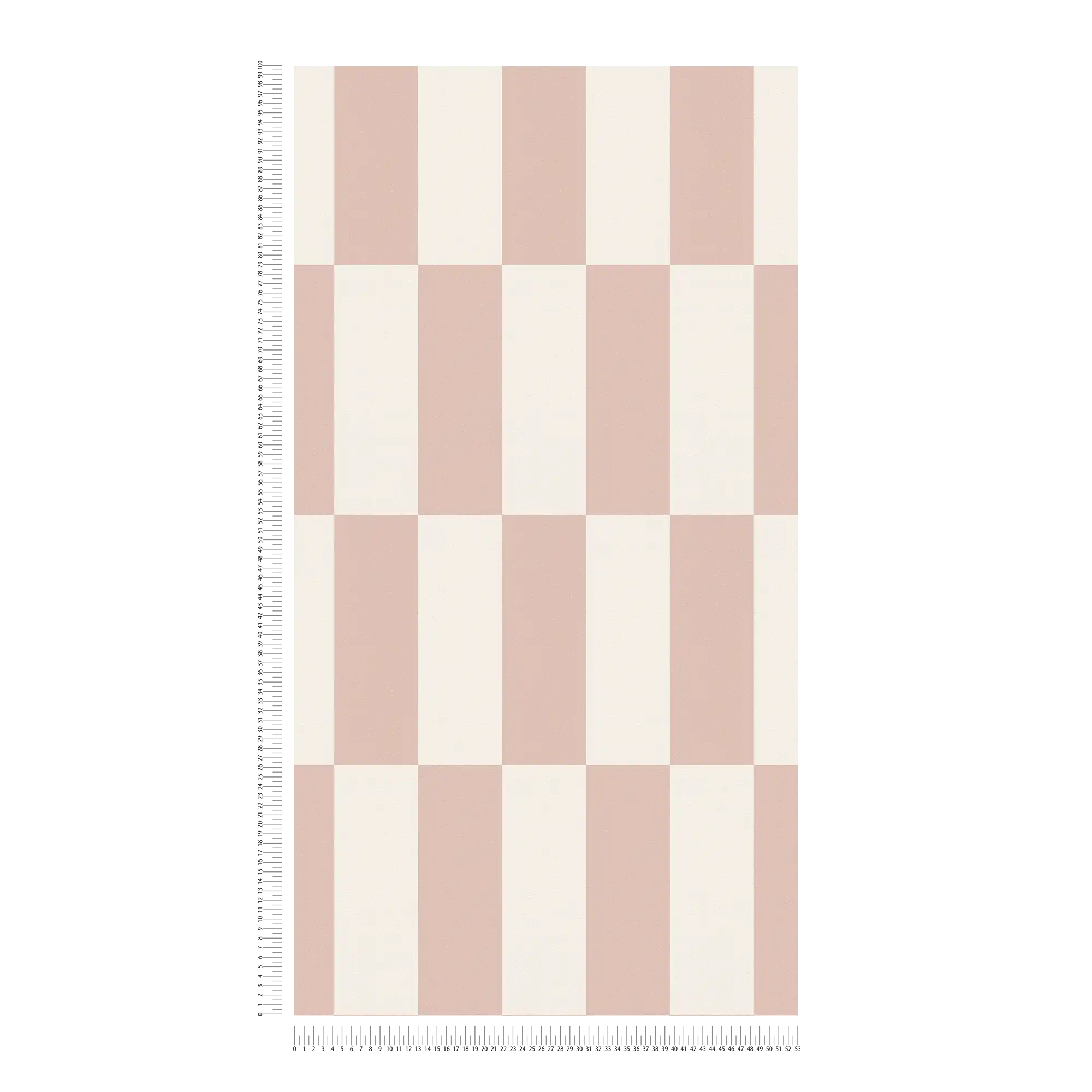             Mustertapete mit Vierecken grafisches Muster – Taupe, Weiß
        