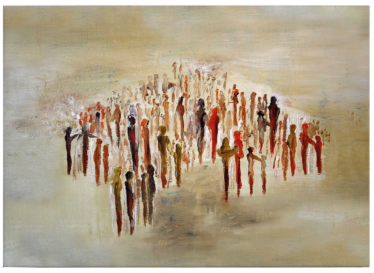             Leinwandbild Kunst von Melz "People 02" – 0,70 m x 0,50 m
        