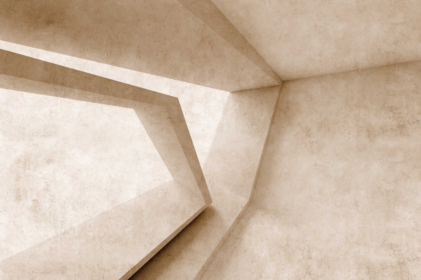             Futura 1 - Beton Leinwandbild 3D Muster – 0,90 m x 0,60 m
        