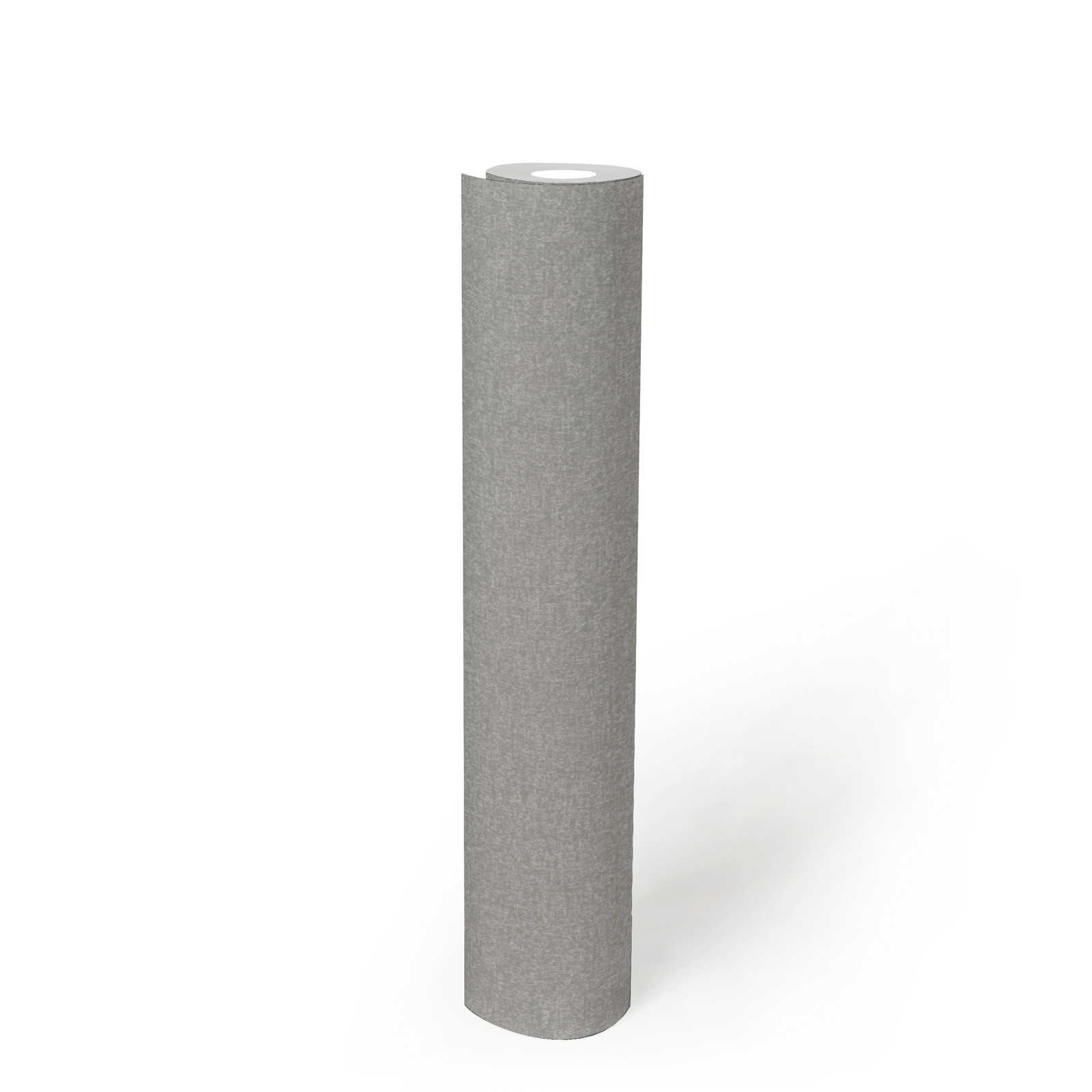             Vliestapete einfarbig mit leichten Strukturmuster – Grau
        