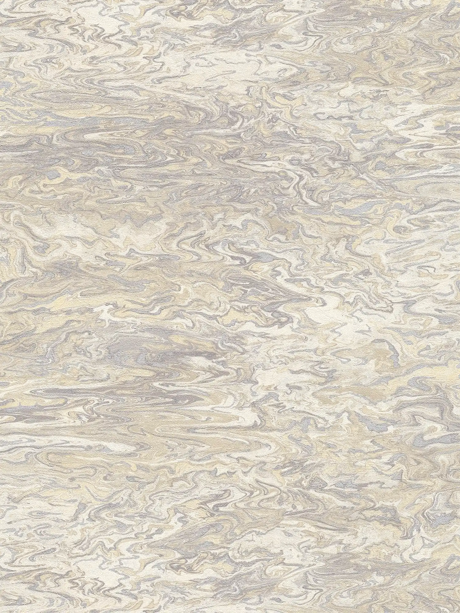 Marmorierte Tapete Marble Paper Effekt – Weiß, Beige, Creme
