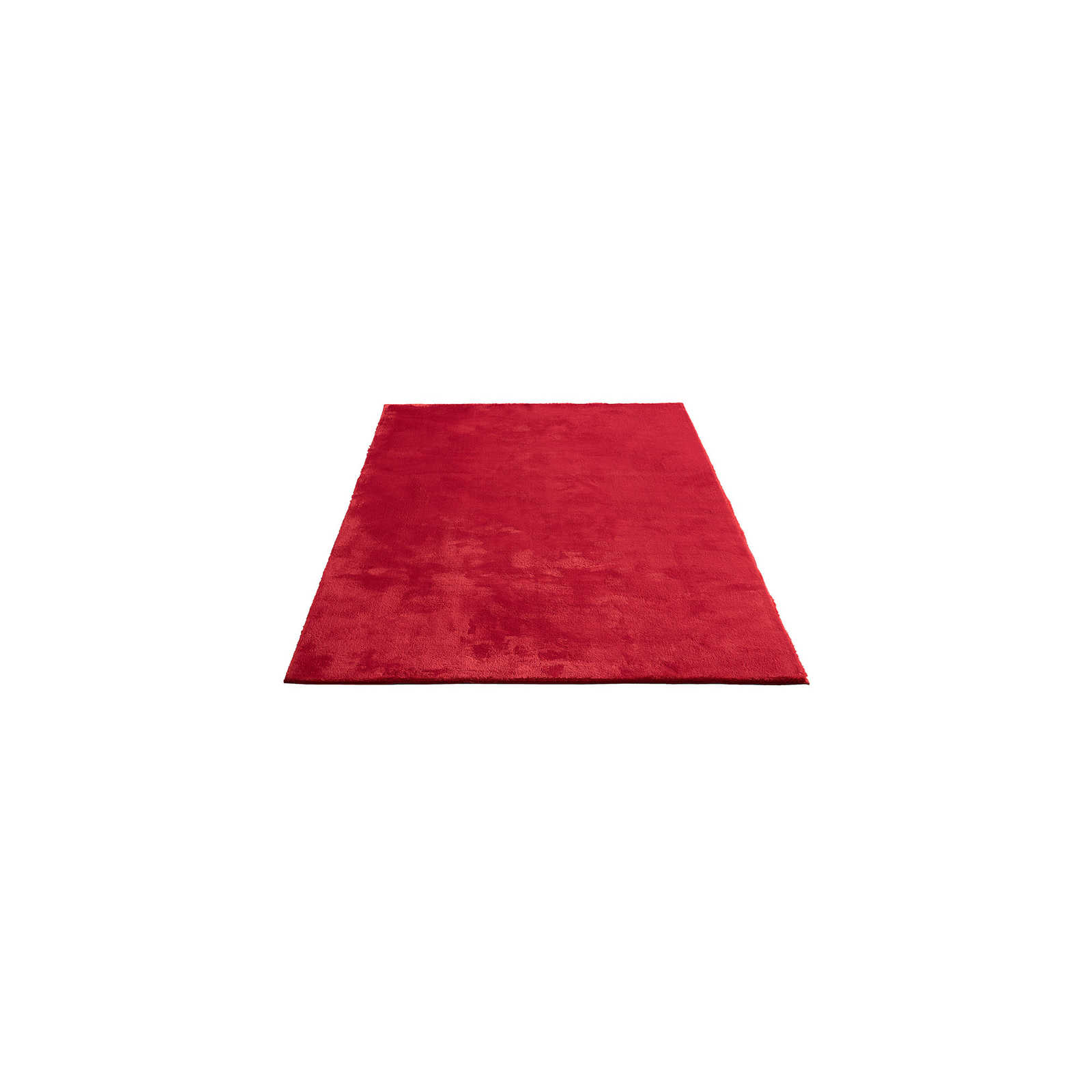 Besonders weicher Hochflor Teppich in Rot – 150 x 80 cm
