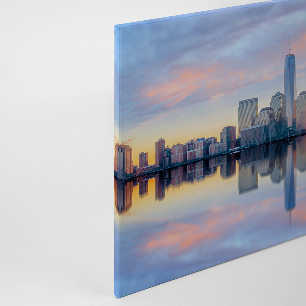             Leinwand New York Skyline am Morgen – 0,90 m x 0,60 m
        