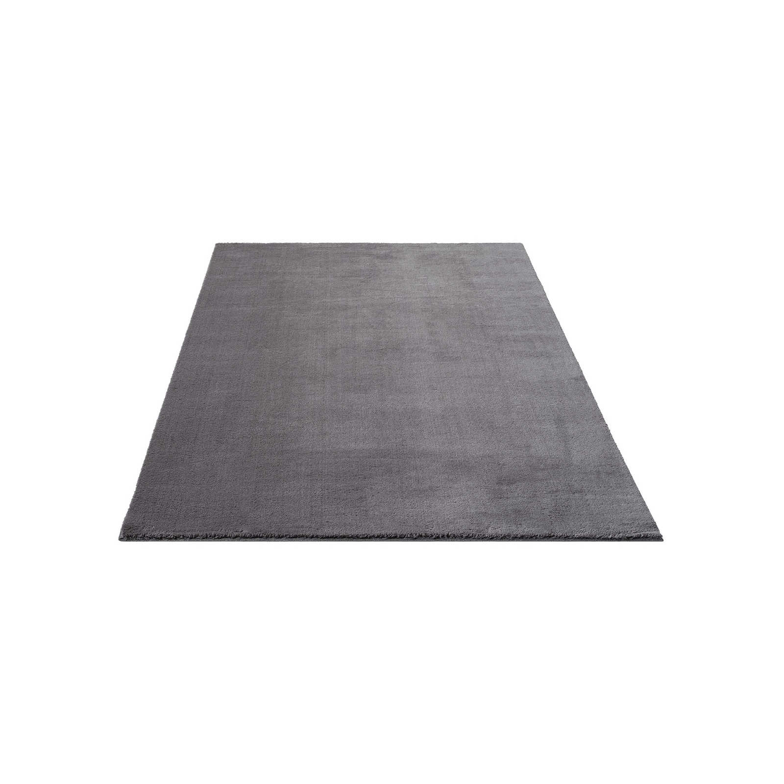 Flauschiger Hochflor Teppich in Anthrazit – 230 x 160 cm

