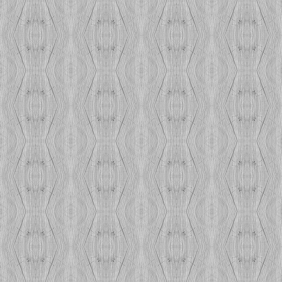 Grafik Fototapete mit Kaleidoskop Motiv Grau auf Perlmutt Glattvlies
