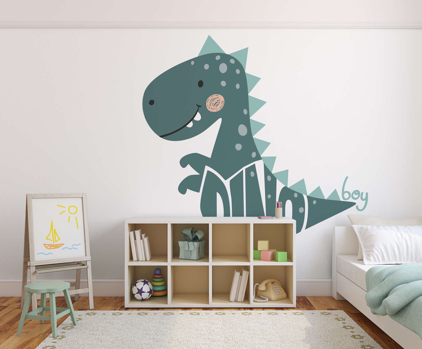            Fototapete fürs Kinderzimmer mit Dinosaurier – Strukturiertes Vlies
        