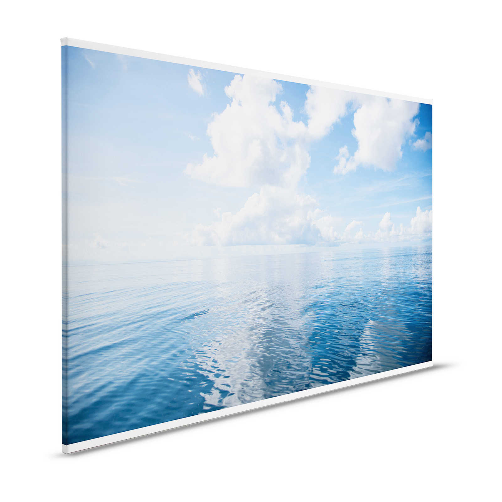 Leinwandbild offene See mit Wolken – 1,20 m x 0,80 m
