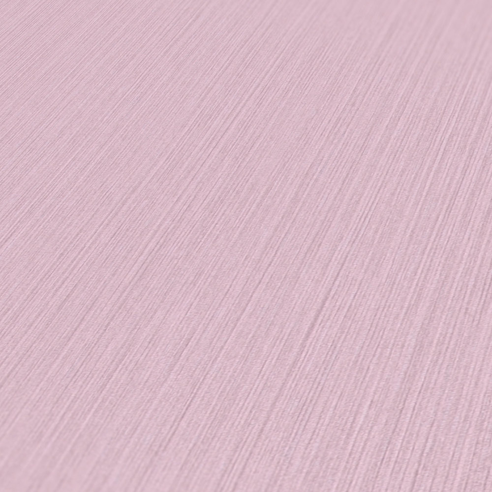             Einfarbige Tapete Rosa mit meliertem Textileffekt von MICHALSKY
        