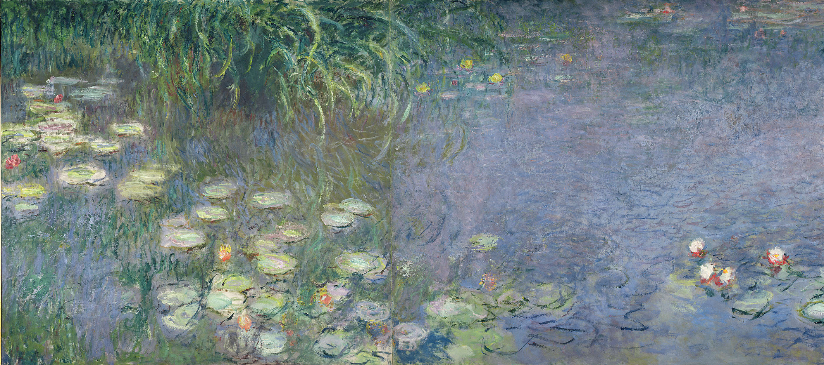             Fototapete "Seerosen: Morgen" von Claude Monet
        
