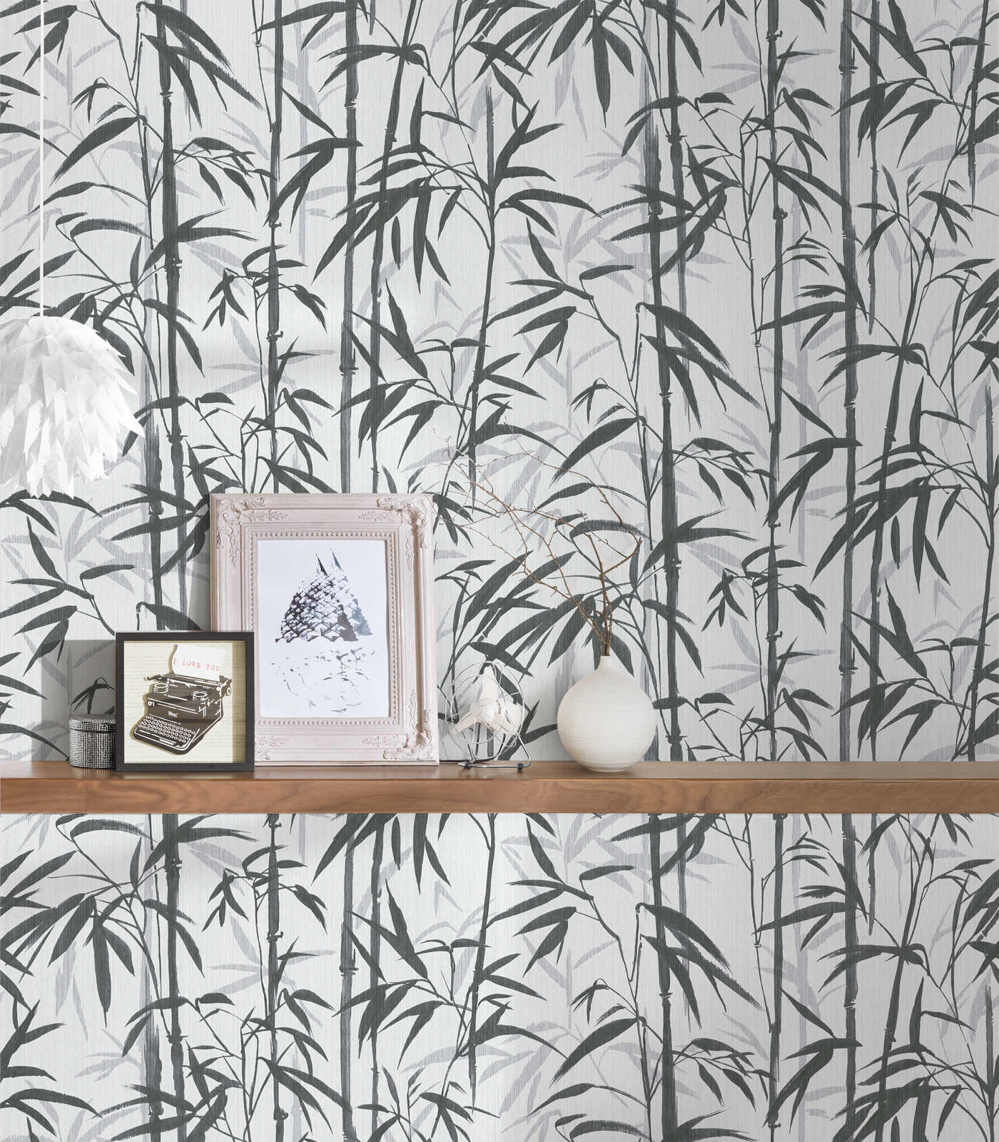             MICHALSKY Vliestapete Bambus Design in Schwarz-Weiß
        
