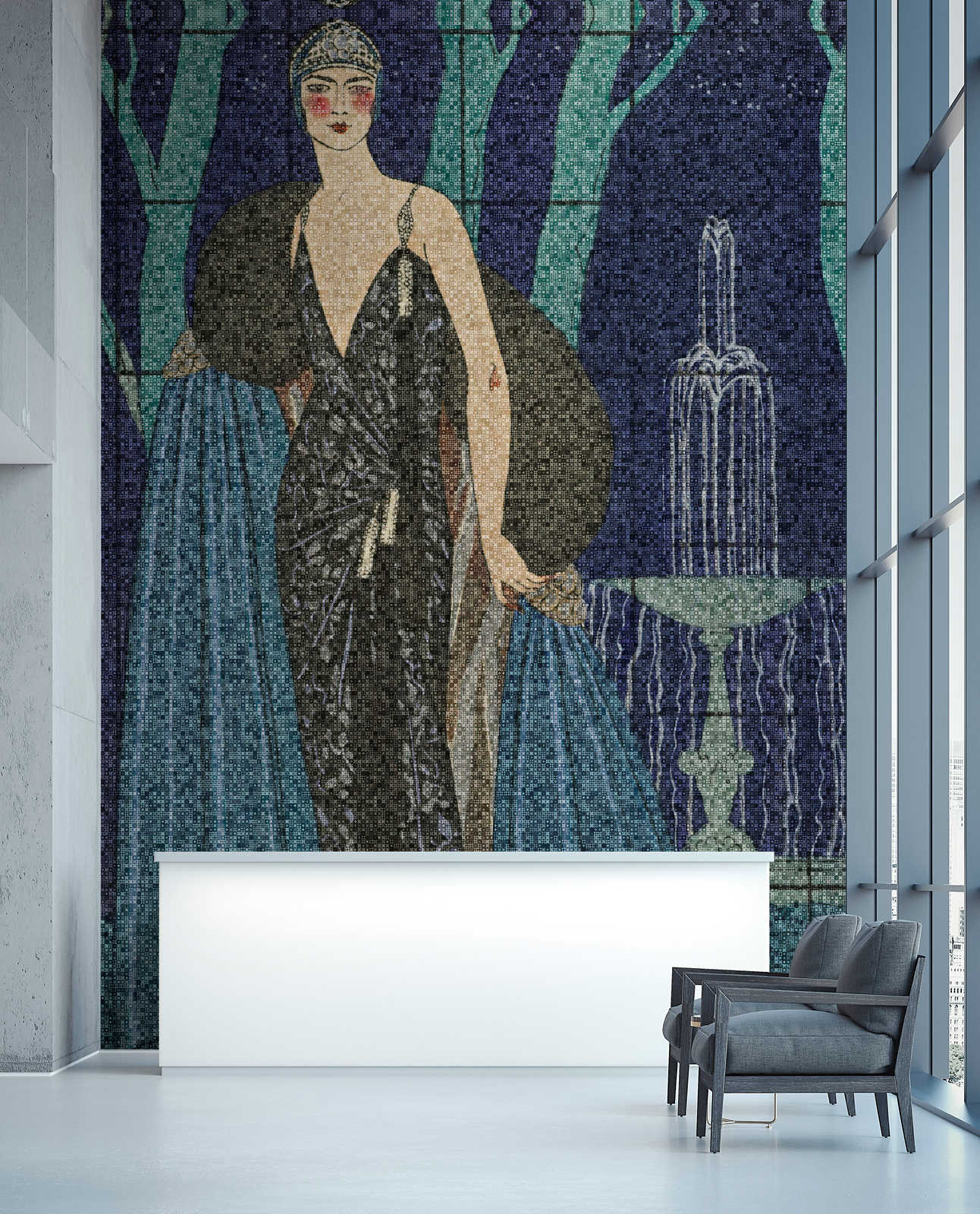             Scala 3 – Art Deko Fototapete elegantes Frauen Motiv
        