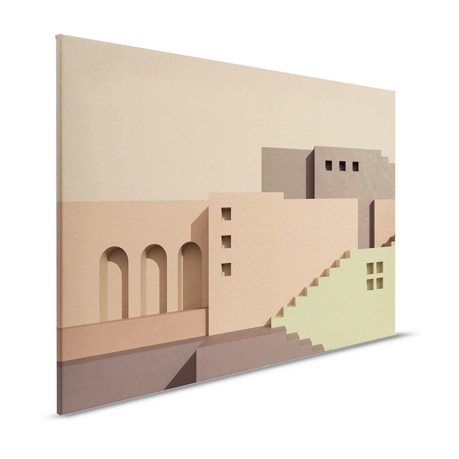 Tanger 2 - Leinwandbild Architektur Dessert Design abstrakt – 1,20 m x 0,80 m
