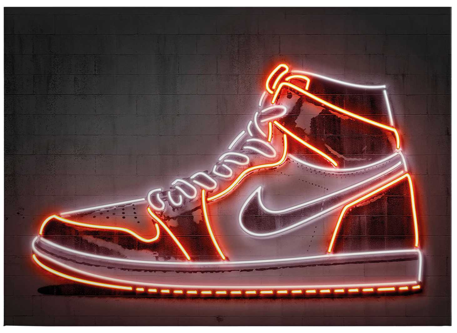             Leinwandbild Neonschild "Sneaker" von Mielu – 0,70 m x 0,50 m
        
