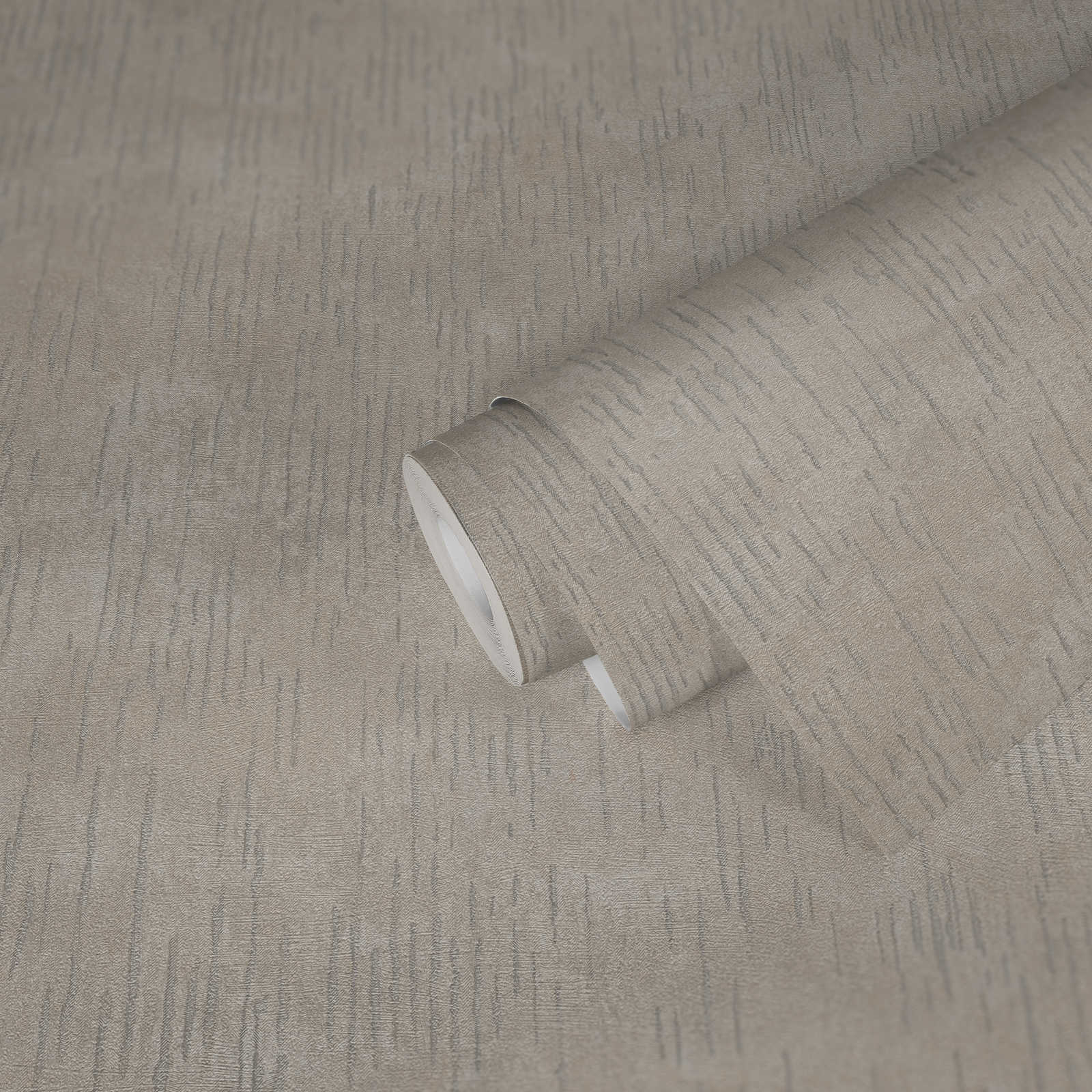             Glänzende Struktur-Tapete mit Metallic Muster – Beige, Metallic
        
