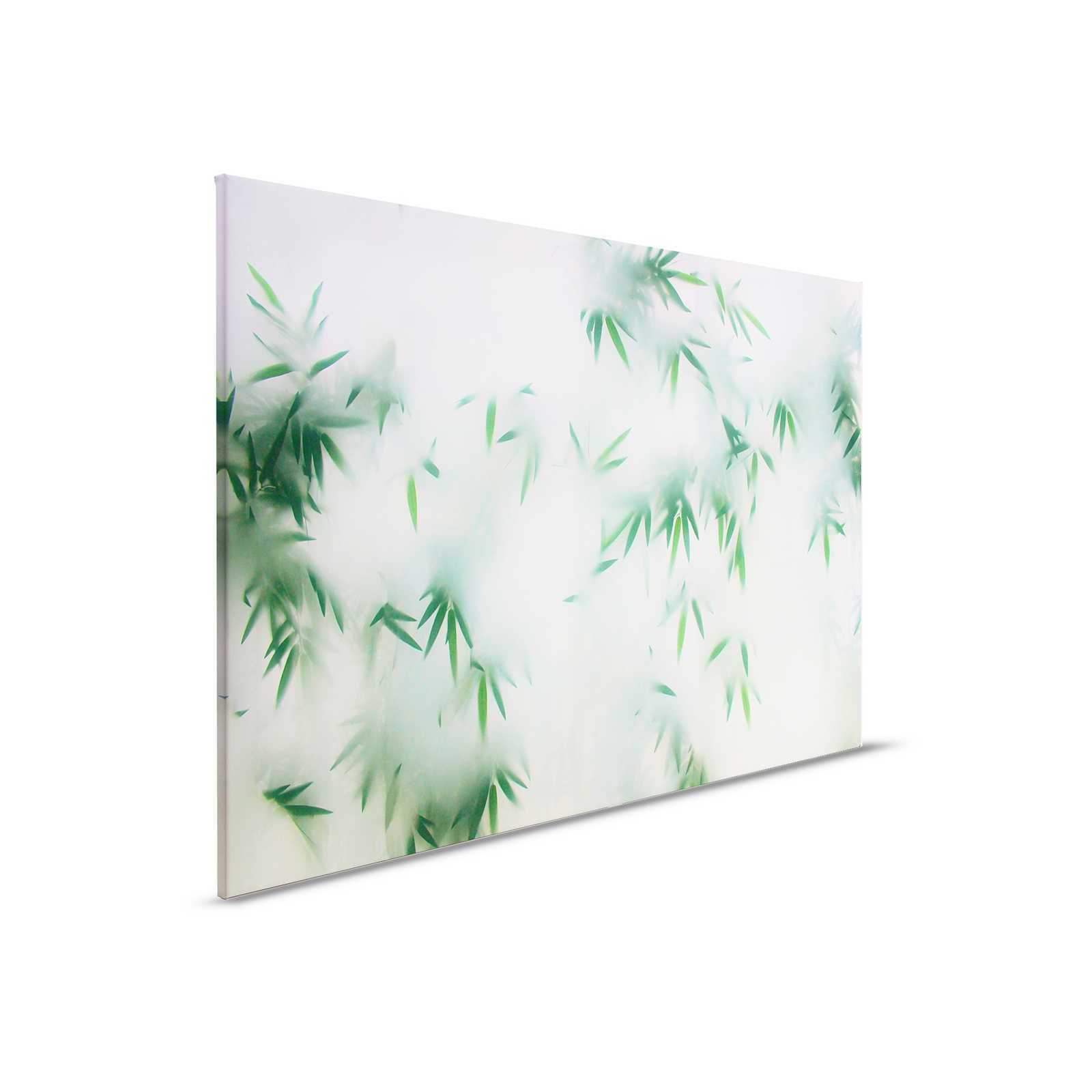         Panda Paradise 3 - Blätter Leinwandbild Bambus im Nebel – 0,90 m x 0,60 m
    