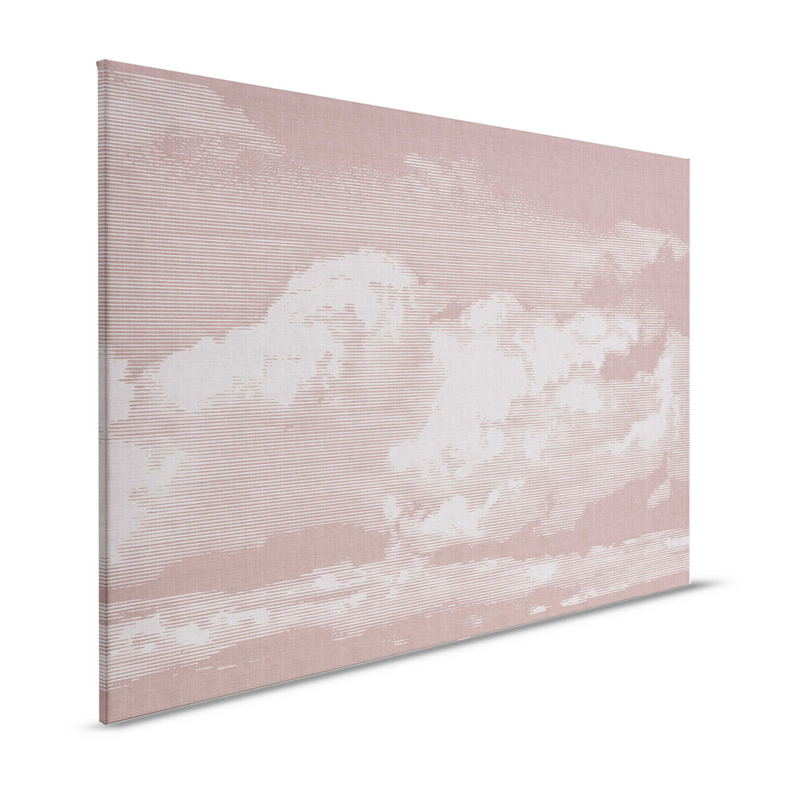         Clouds 3 - Himmlisches Leinwandbild mit Wolkenmotiv - Naturleinen Optik – 1,20 m x 0,80 m
    