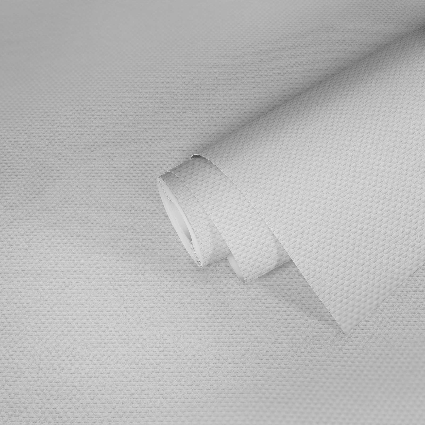             Überstreichbare Tapete mit Textil-Look – Überstreichbar, Weiß
        