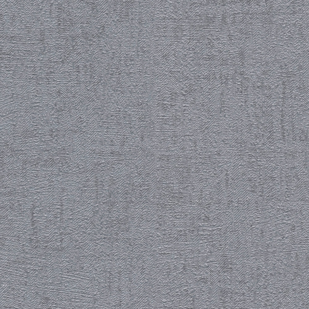             Uni Tapete Stahlgrau mit Strukturdesign & Glanz-Effekt – Grau, Metallic
        