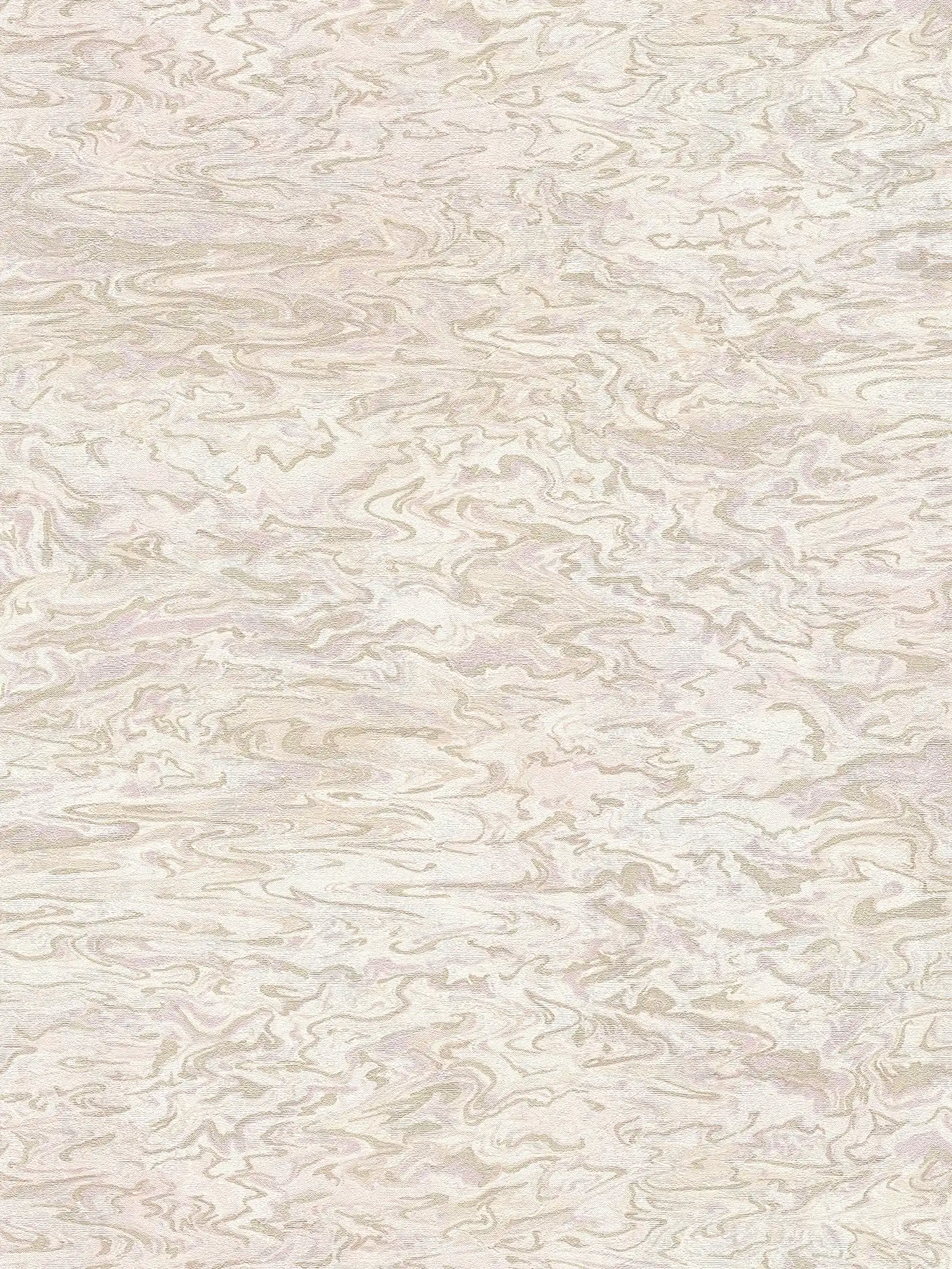         Tapete Creme-Rosa meliertes Quarz-Design – Rosa, Weiß
    