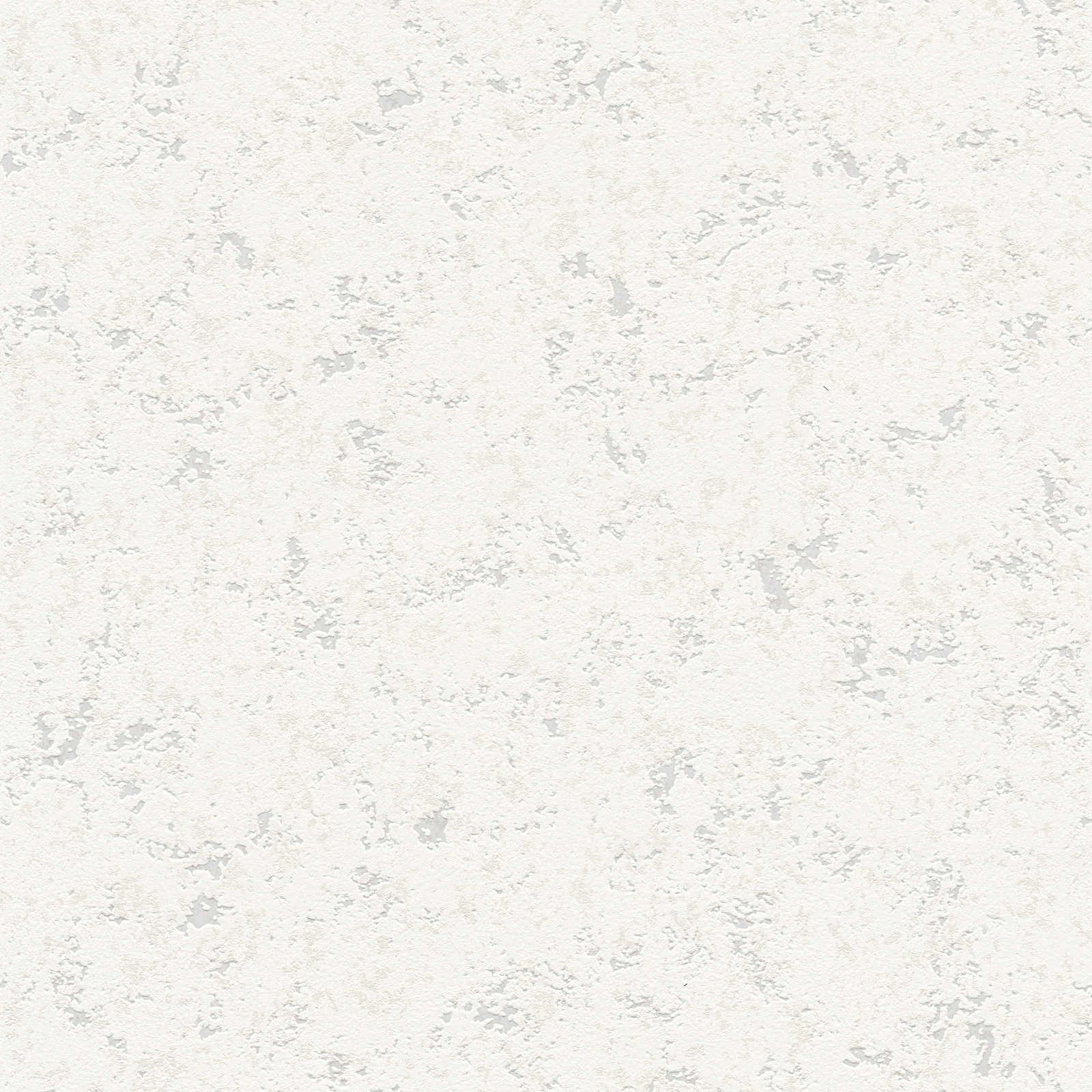             Putzoptik Tapete mit rustikaler Schaumstruktur – Weiß
        