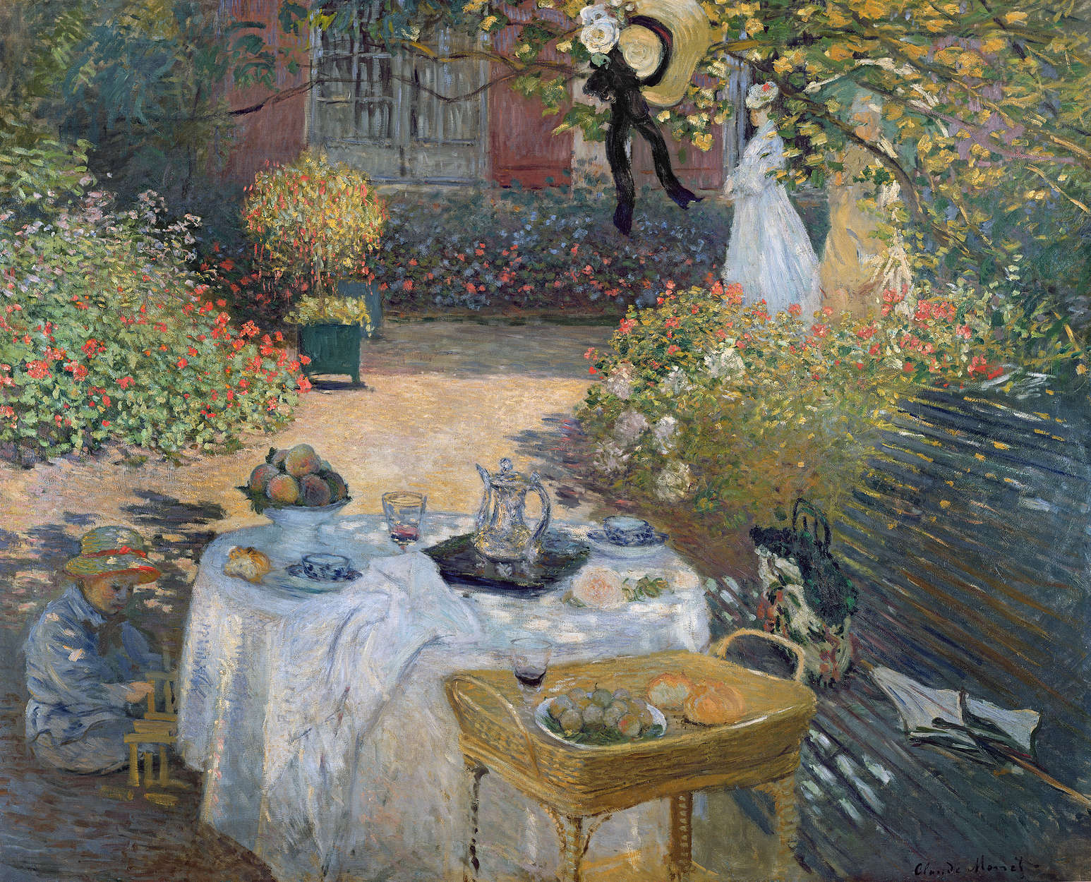            Fototapete "Das Mittagsmahl: Monets Garten in Argenteuil" von Claude Monet
        