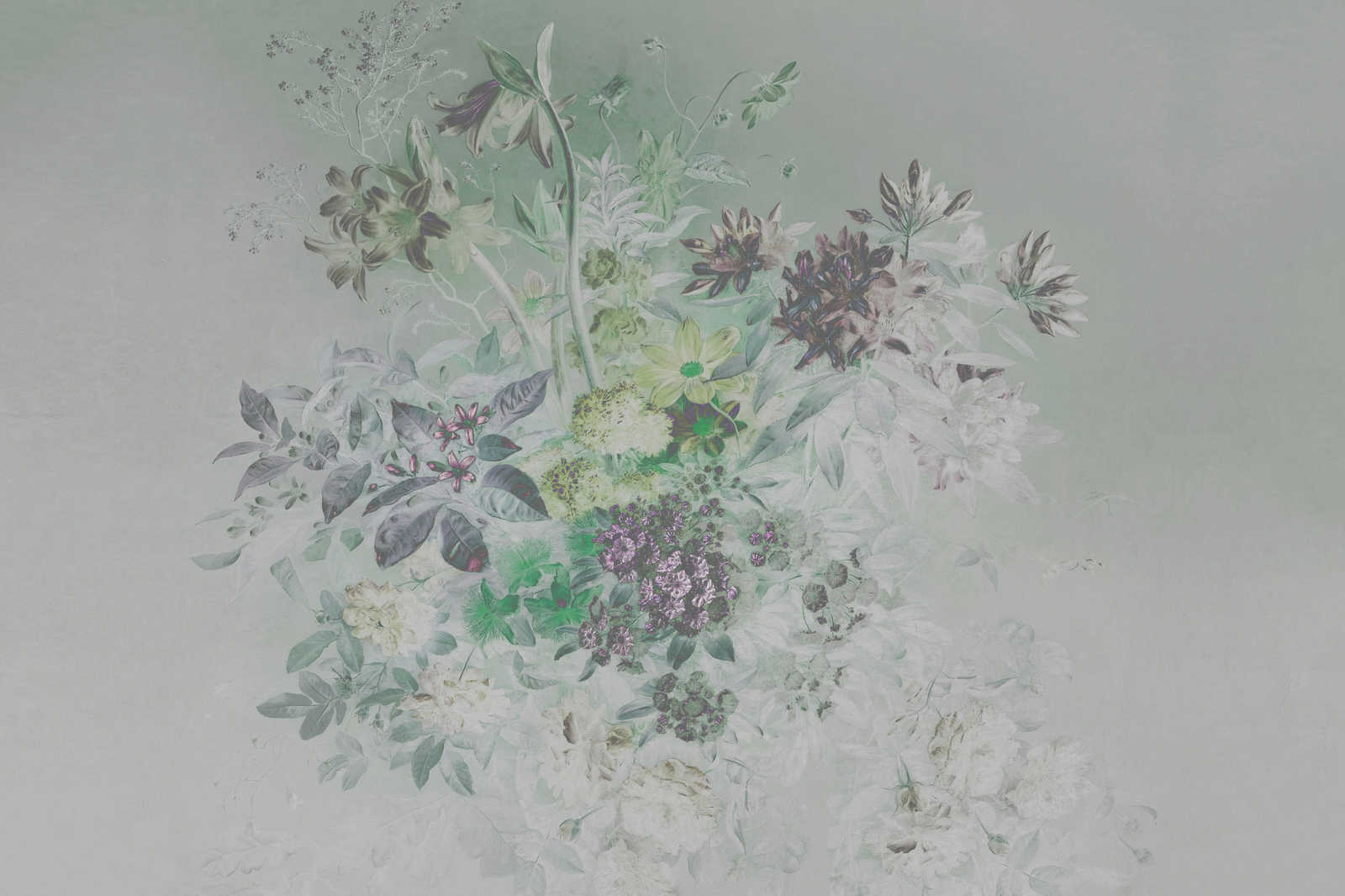             Leinwandbild Blumen mit Vintage Design – 0,90 m x 0,60 m
        