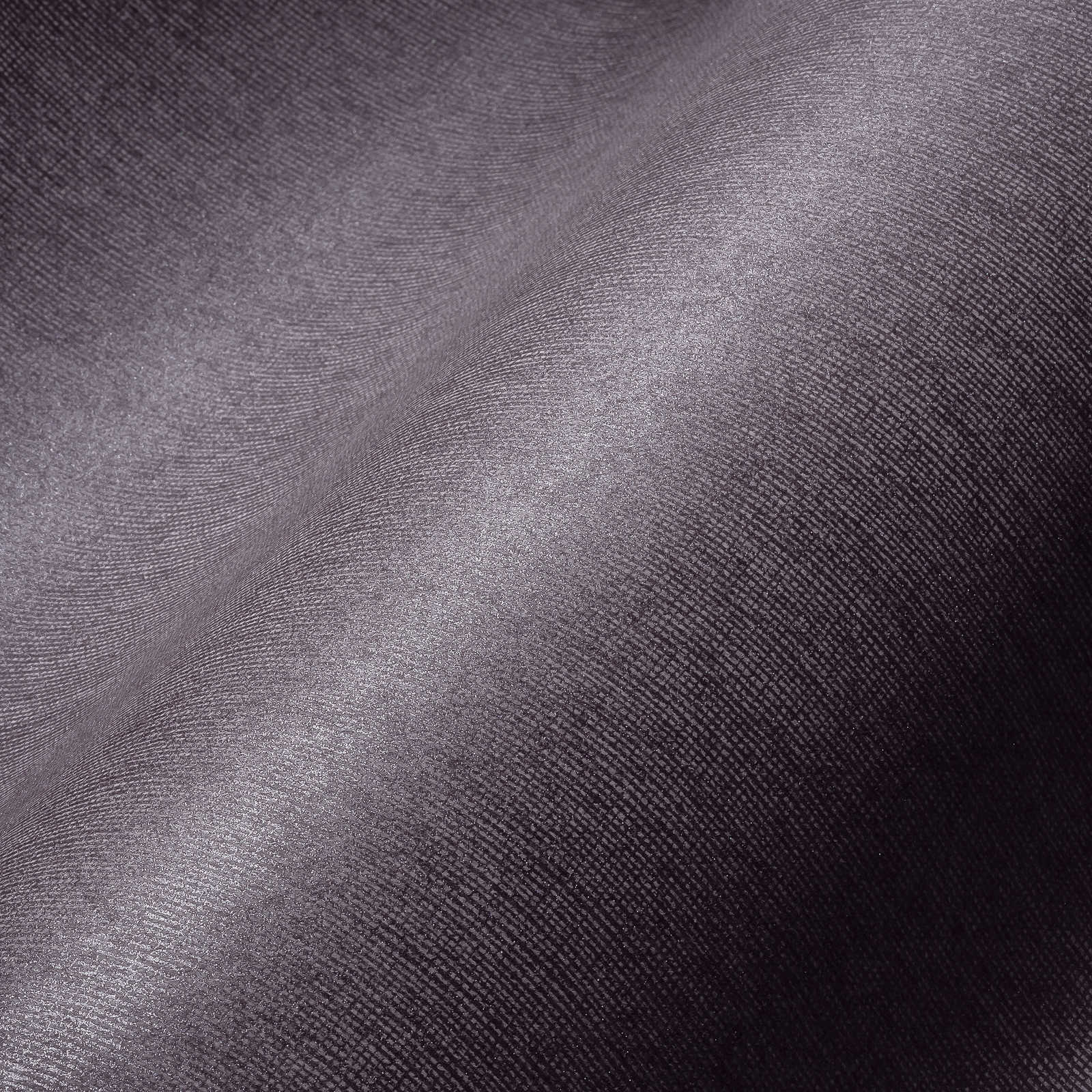             Glanz Tapete mit Textilstruktur & Schimmer Effekt – Lila, Grau
        